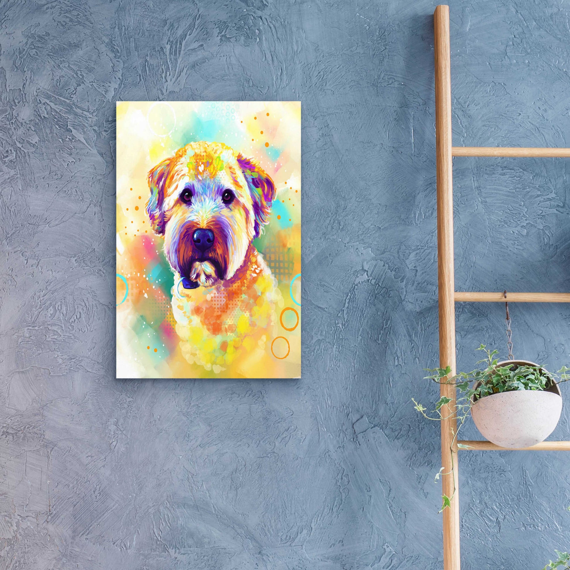 Epic Art 'Pop Art Briard' by Furbaby Affiliates, Acrylic Glass Wall Art,16x24