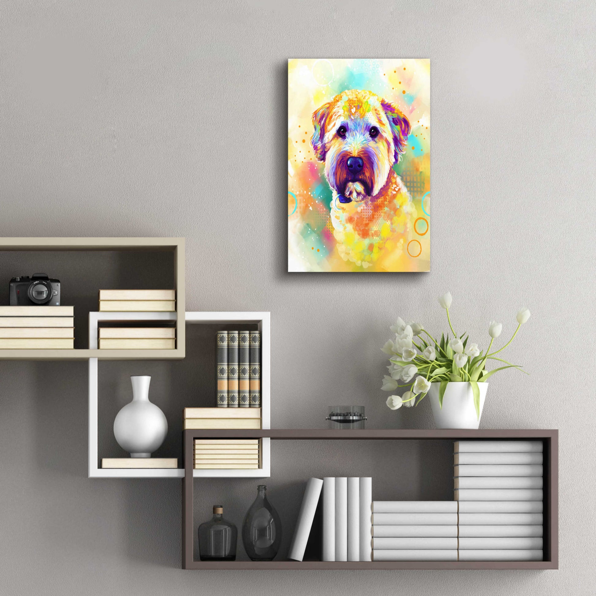 Epic Art 'Pop Art Briard' by Furbaby Affiliates, Acrylic Glass Wall Art,16x24