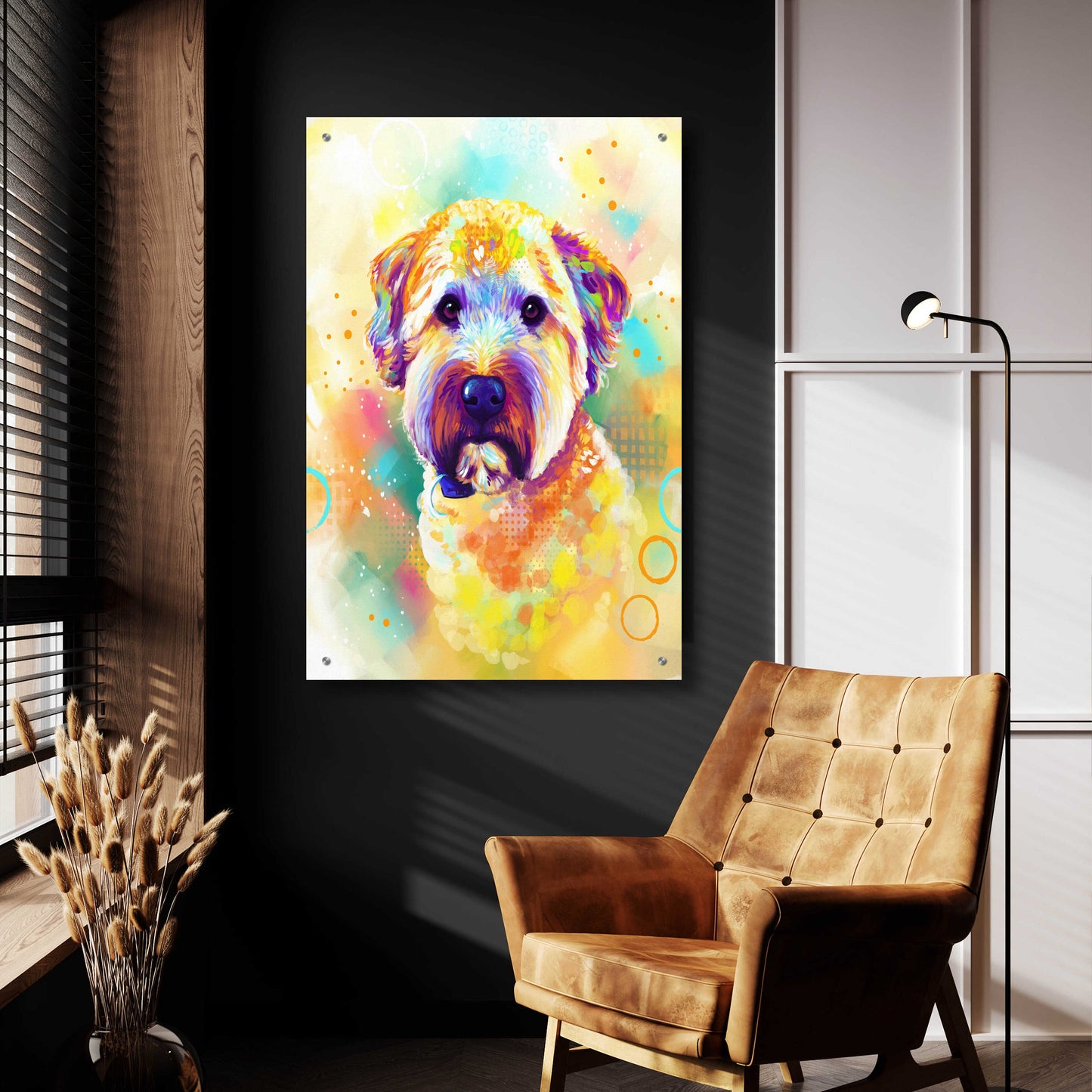 Epic Art 'Pop Art Briard' by Furbaby Affiliates, Acrylic Glass Wall Art,24x36