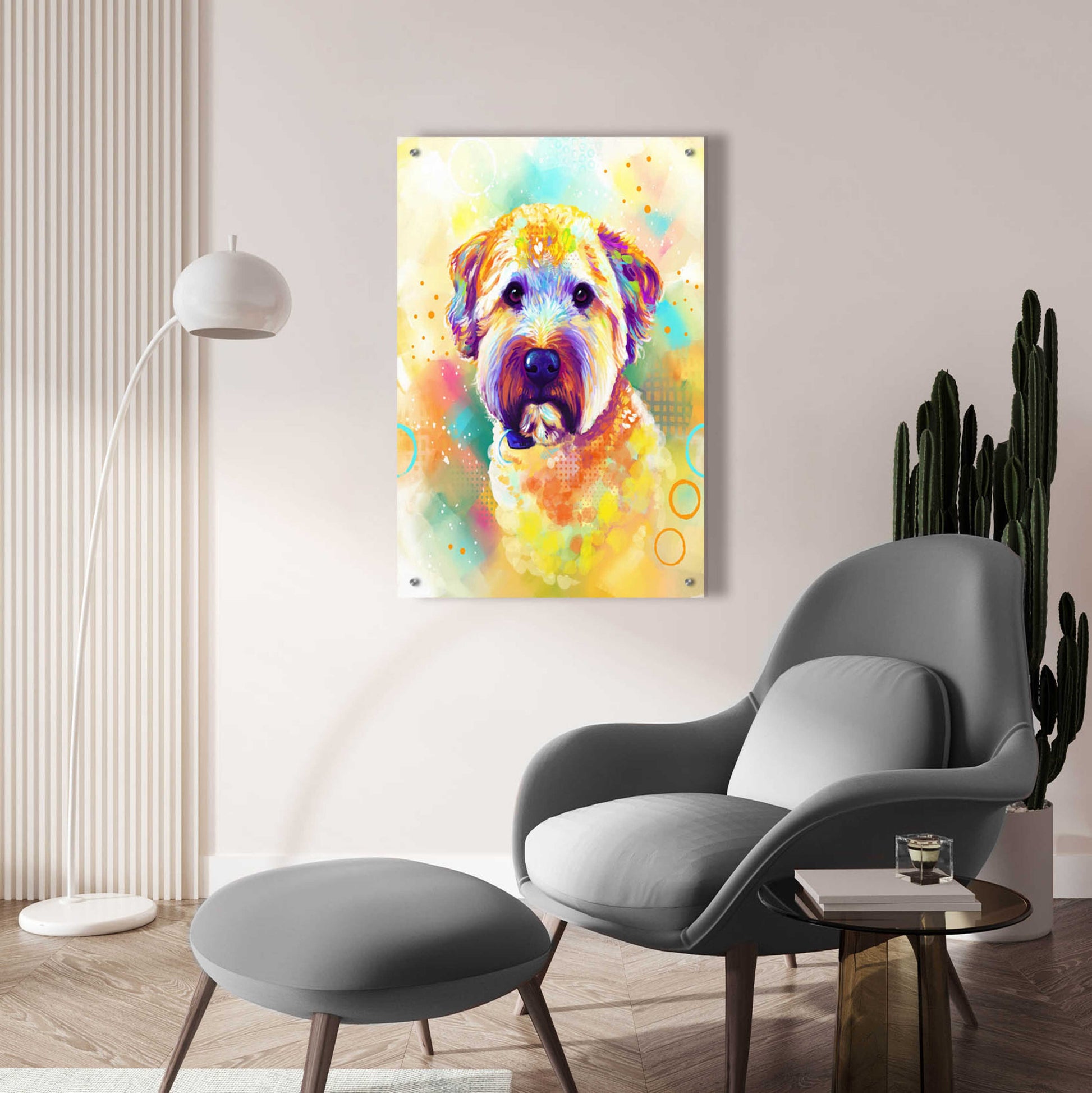 Epic Art 'Pop Art Briard' by Furbaby Affiliates, Acrylic Glass Wall Art,24x36