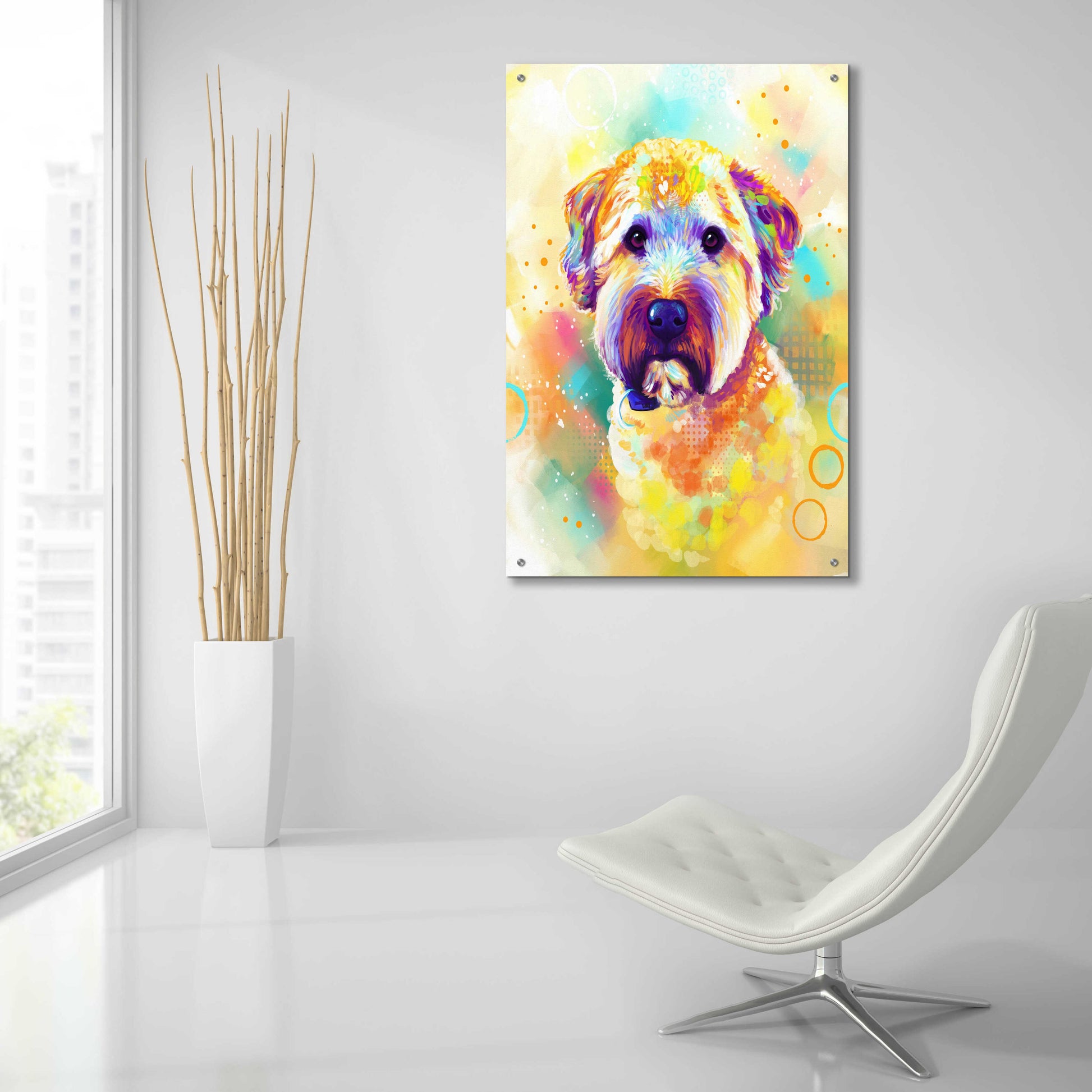 Epic Art 'Pop Art Briard' by Furbaby Affiliates, Acrylic Glass Wall Art,24x36