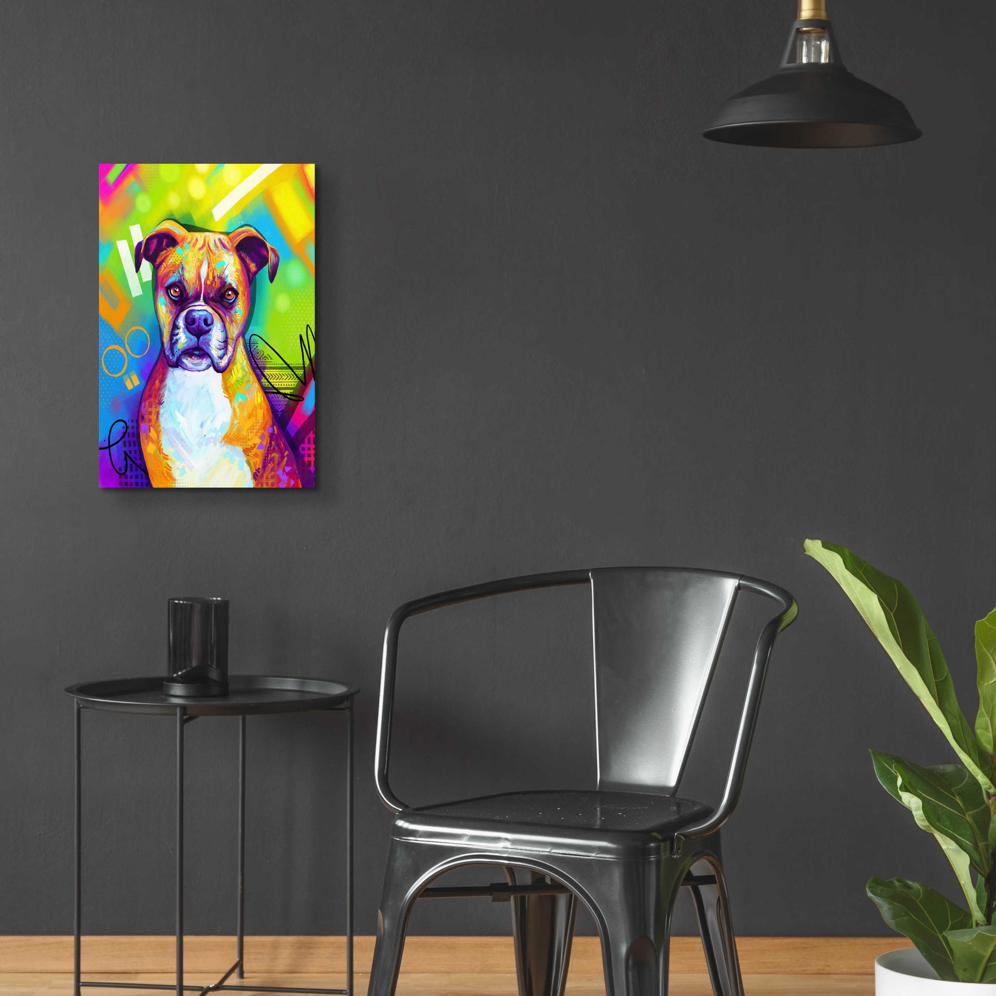 Epic Art 'Pop Art Boxer' by Furbaby Affiliates, Acrylic Glass Wall Art,16x24