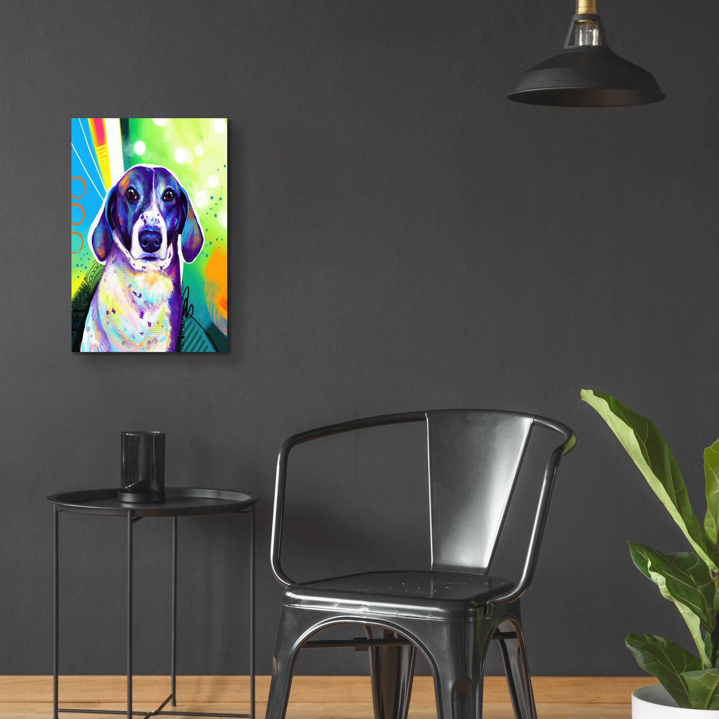 Epic Art 'Pop Art Beagle' by Furbaby Affiliates, Acrylic Glass Wall Art,16x24