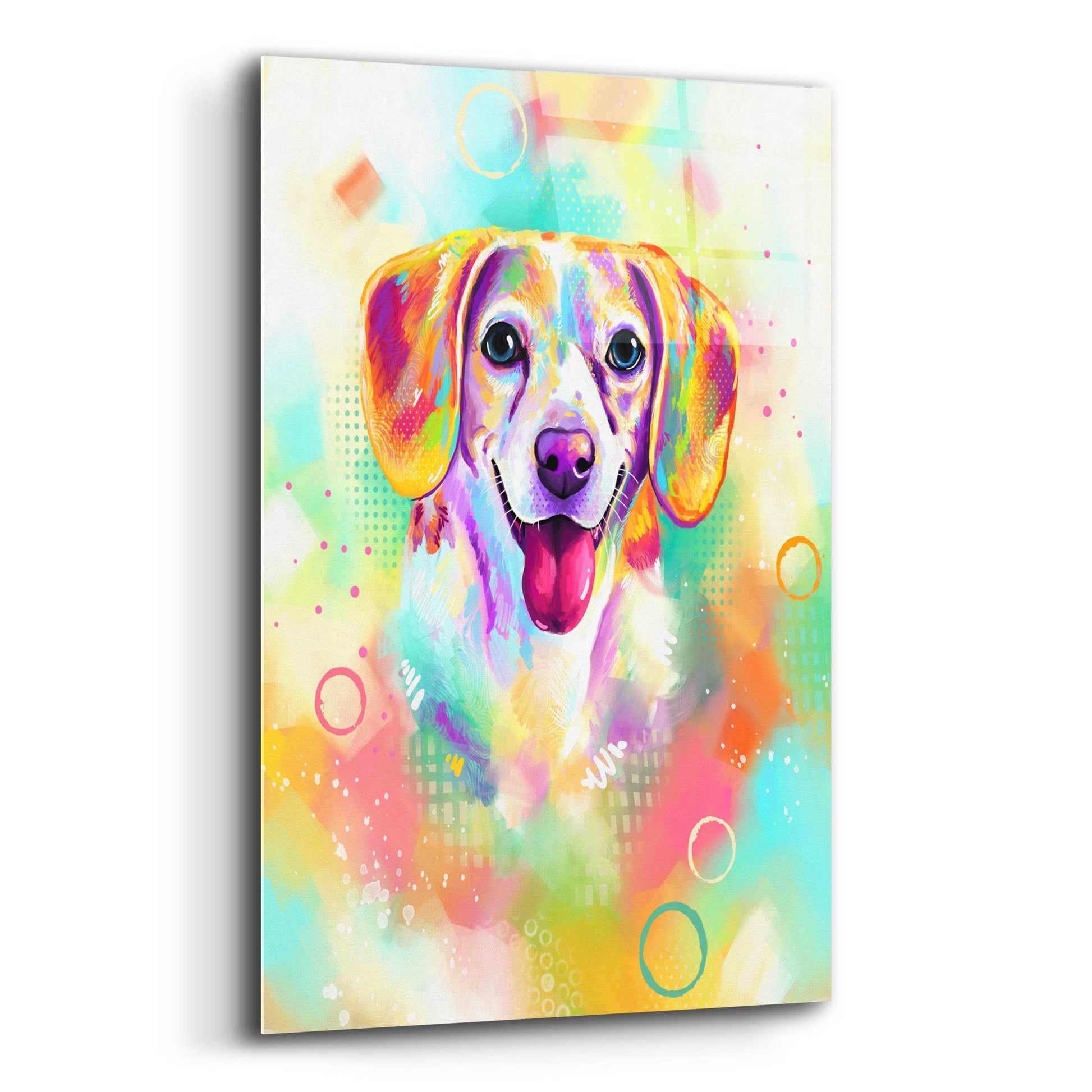 Epic Art 'Pop Art Beagle 2' by Furbaby Affiliates, Acrylic Glass Wall Art,12x16