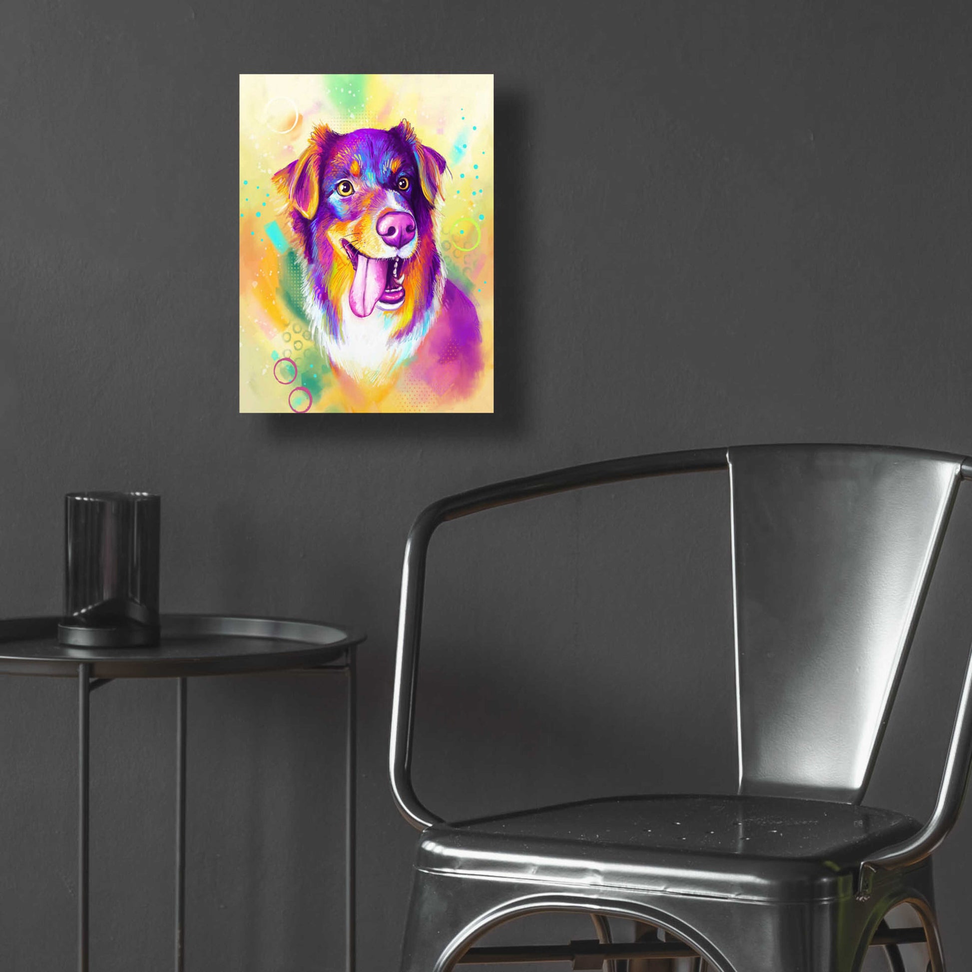 Epic Art 'Pop Art Australian Shepherd' by Furbaby Affiliates, Acrylic Glass Wall Art,12x16