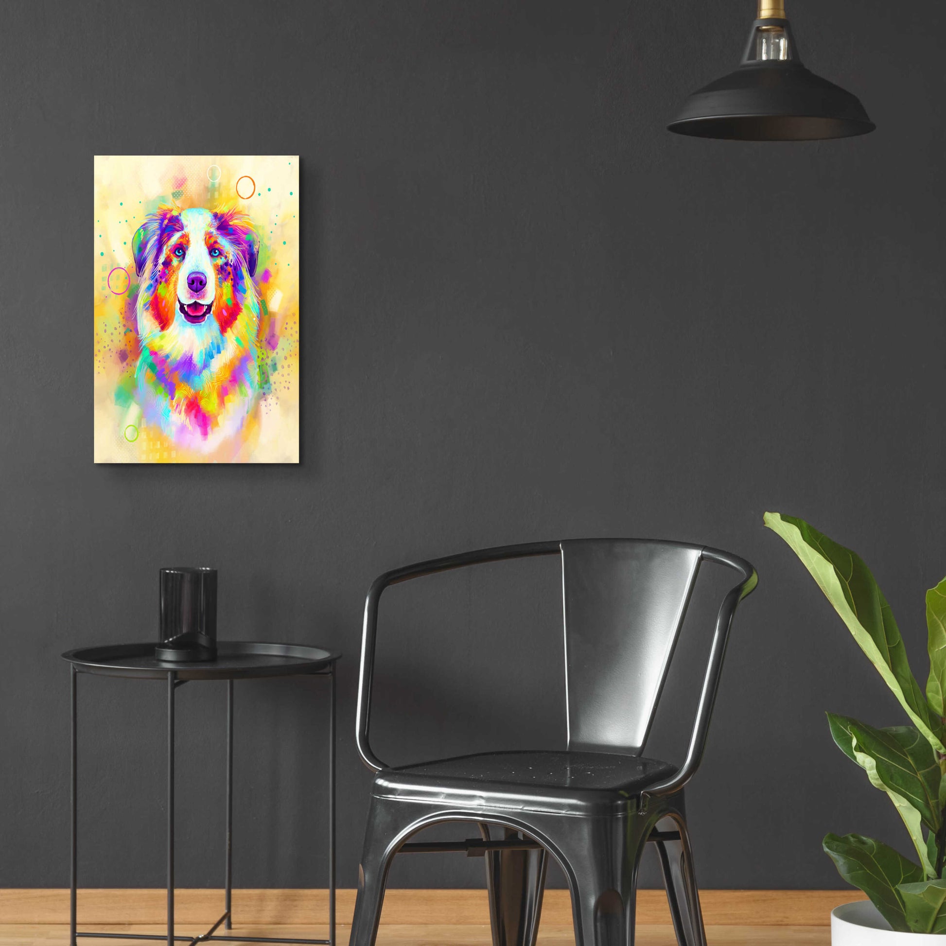 Epic Art 'Pop Art Australian Shepherd 4' by Furbaby Affiliates, Acrylic Glass Wall Art,16x24