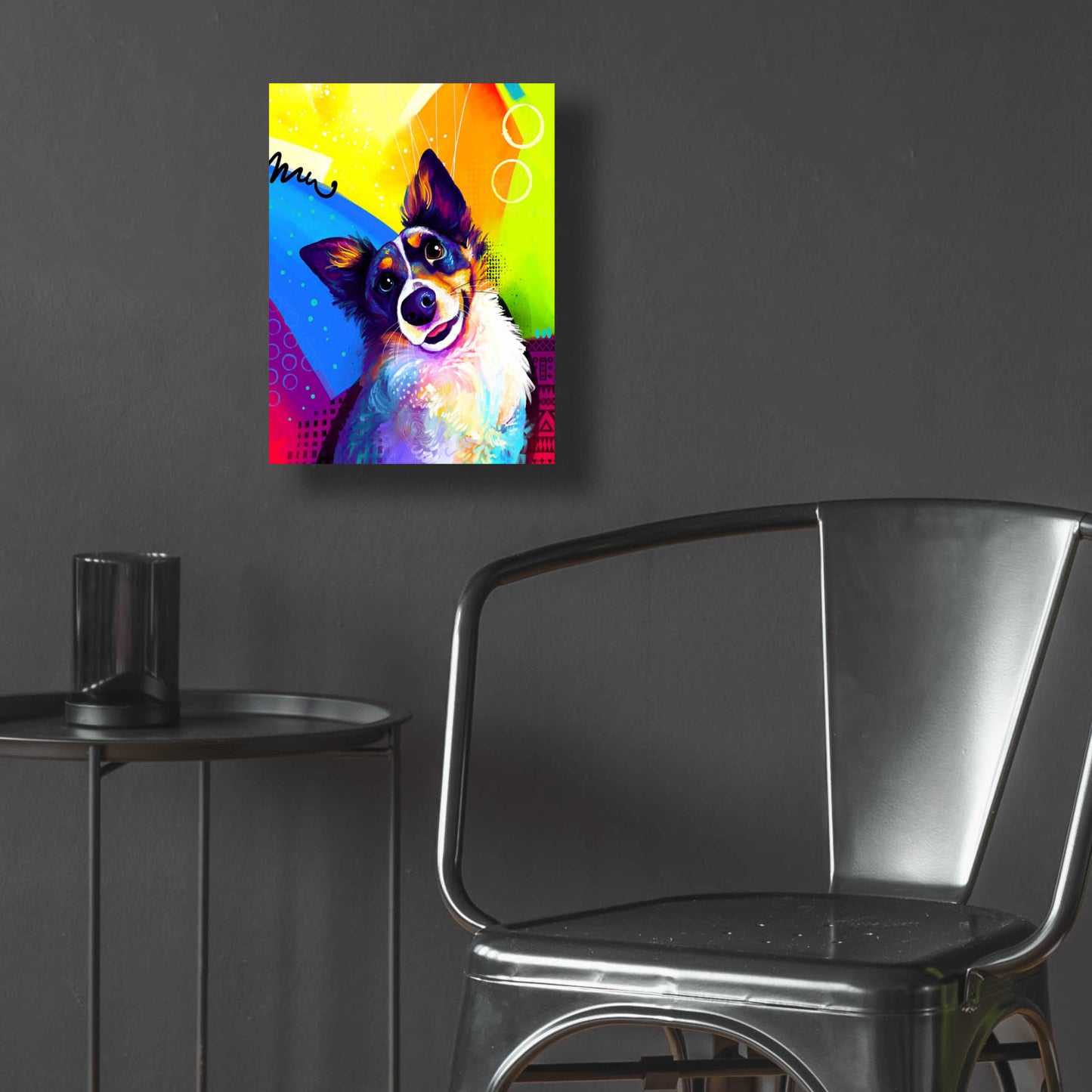 Epic Art 'Pop Art Australian Shepherd 3' by Furbaby Affiliates, Acrylic Glass Wall Art,12x16