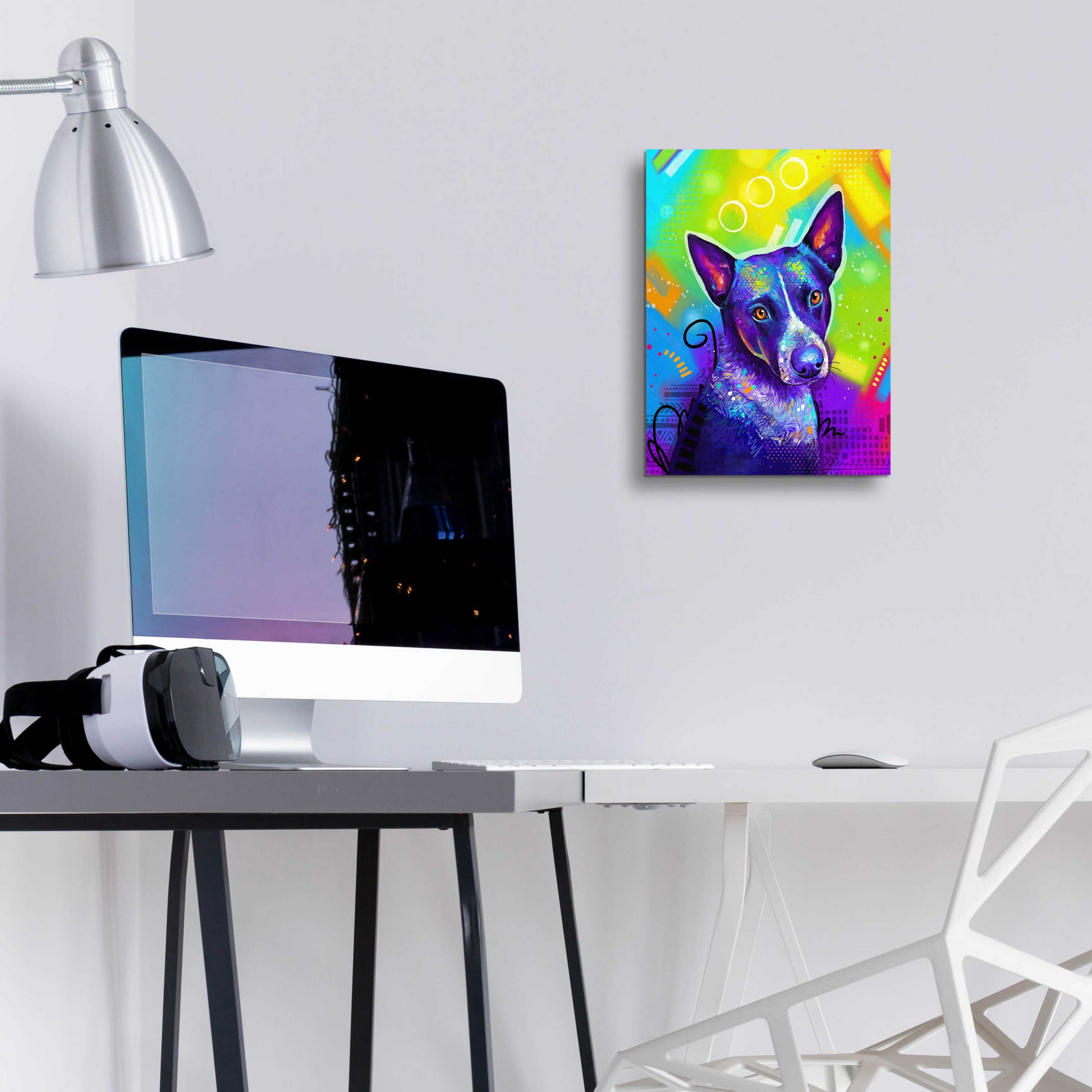 Epic Art 'Pop Art Australian Cattle Dog' by Furbaby Affiliates, Acrylic Glass Wall Art,12x16