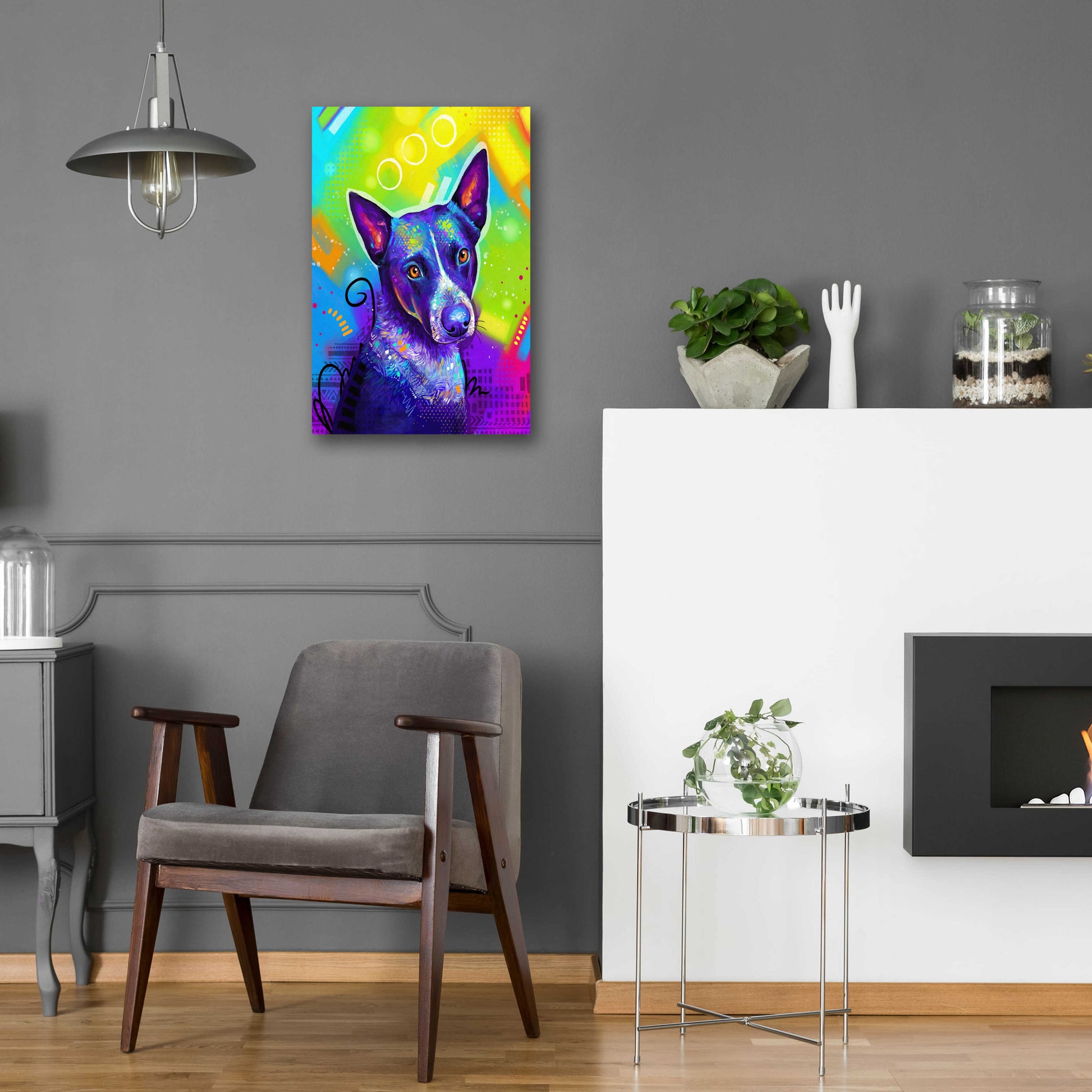 Epic Art 'Pop Art Australian Cattle Dog' by Furbaby Affiliates, Acrylic Glass Wall Art,16x24