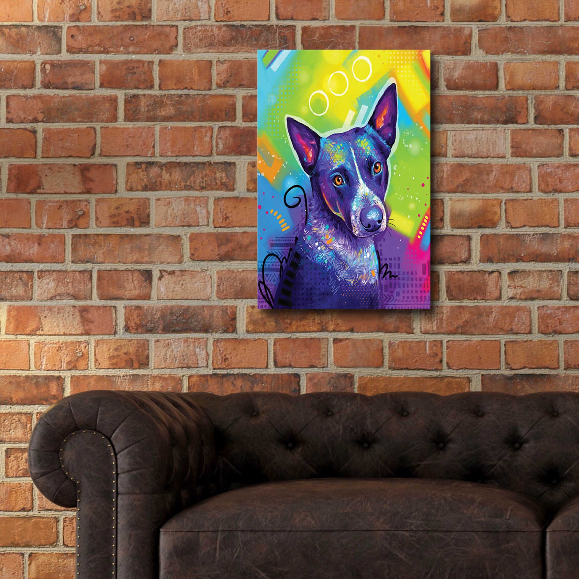 Epic Art 'Pop Art Australian Cattle Dog' by Furbaby Affiliates, Acrylic Glass Wall Art,16x24