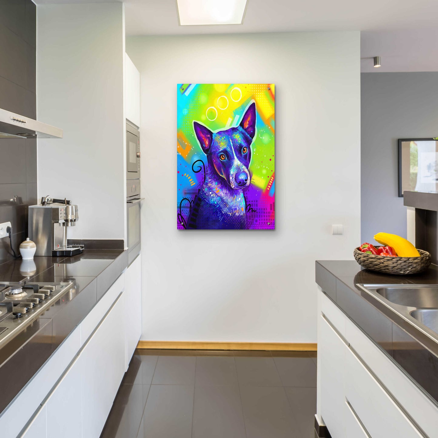 Epic Art 'Pop Art Australian Cattle Dog' by Furbaby Affiliates, Acrylic Glass Wall Art,24x36