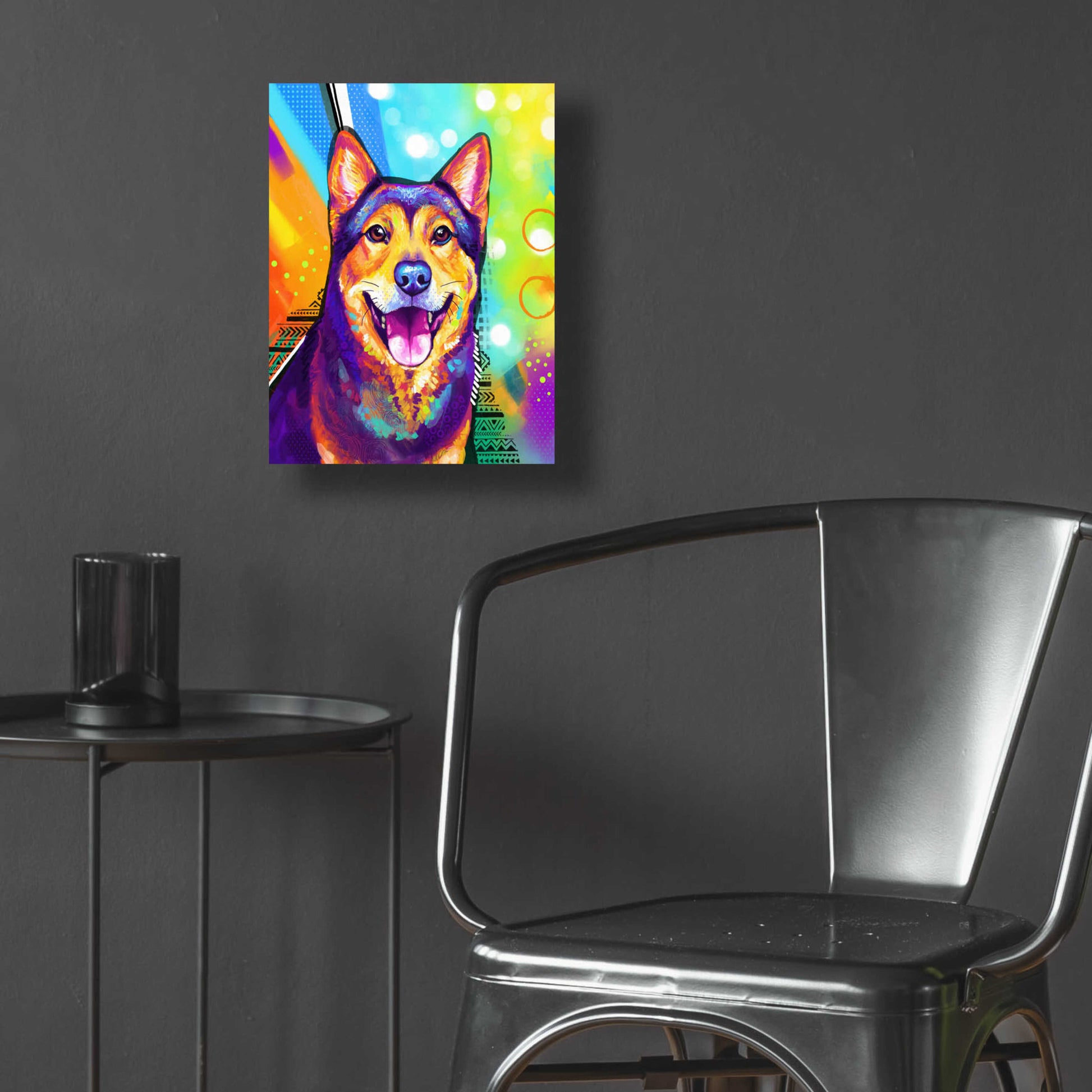 Epic Art 'Pop Art Akita' by Furbaby Affiliates, Acrylic Glass Wall Art,12x16