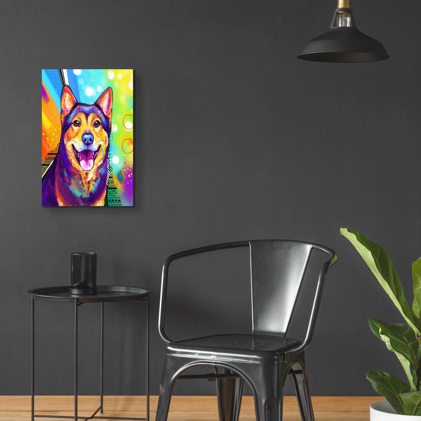 Epic Art 'Pop Art Akita' by Furbaby Affiliates, Acrylic Glass Wall Art,16x24