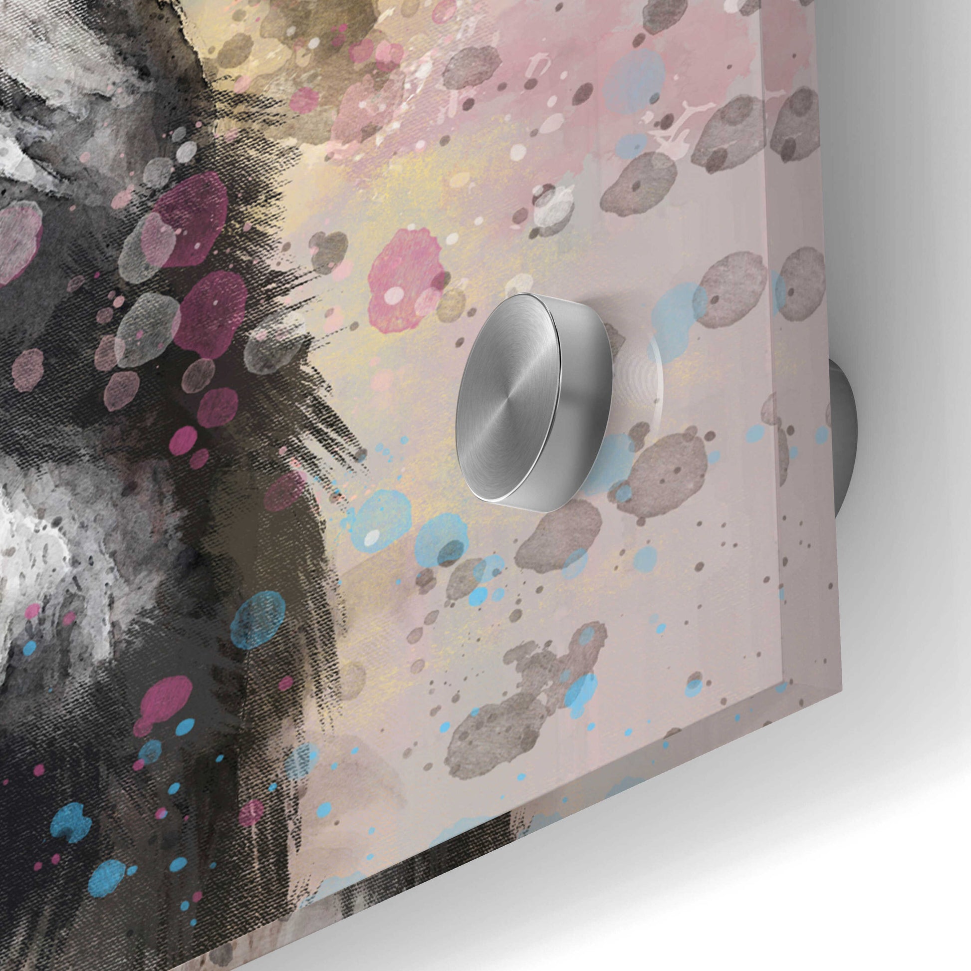 Epic Art 'Flower Crown Old English Sheepdog' by Furbaby Affiliates, Acrylic Glass Wall Art,24x24