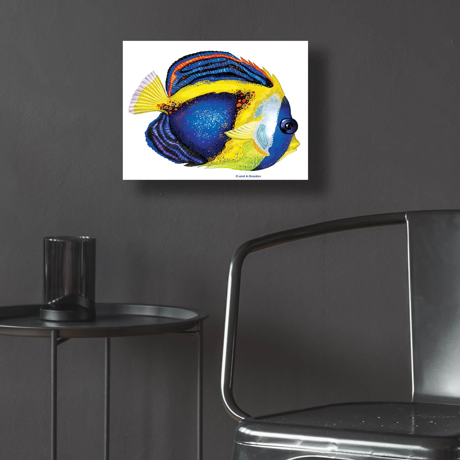 Epic Art 'New Fish 2' by Olga and Alexey Drozdov, Acrylic Glass Wall Art,16x12