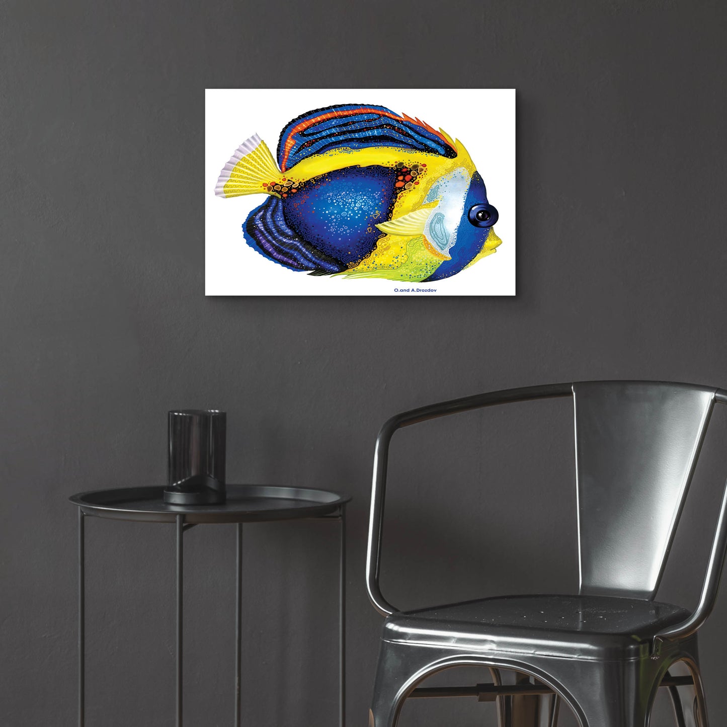 Epic Art 'New Fish 2' by Olga and Alexey Drozdov, Acrylic Glass Wall Art,24x16