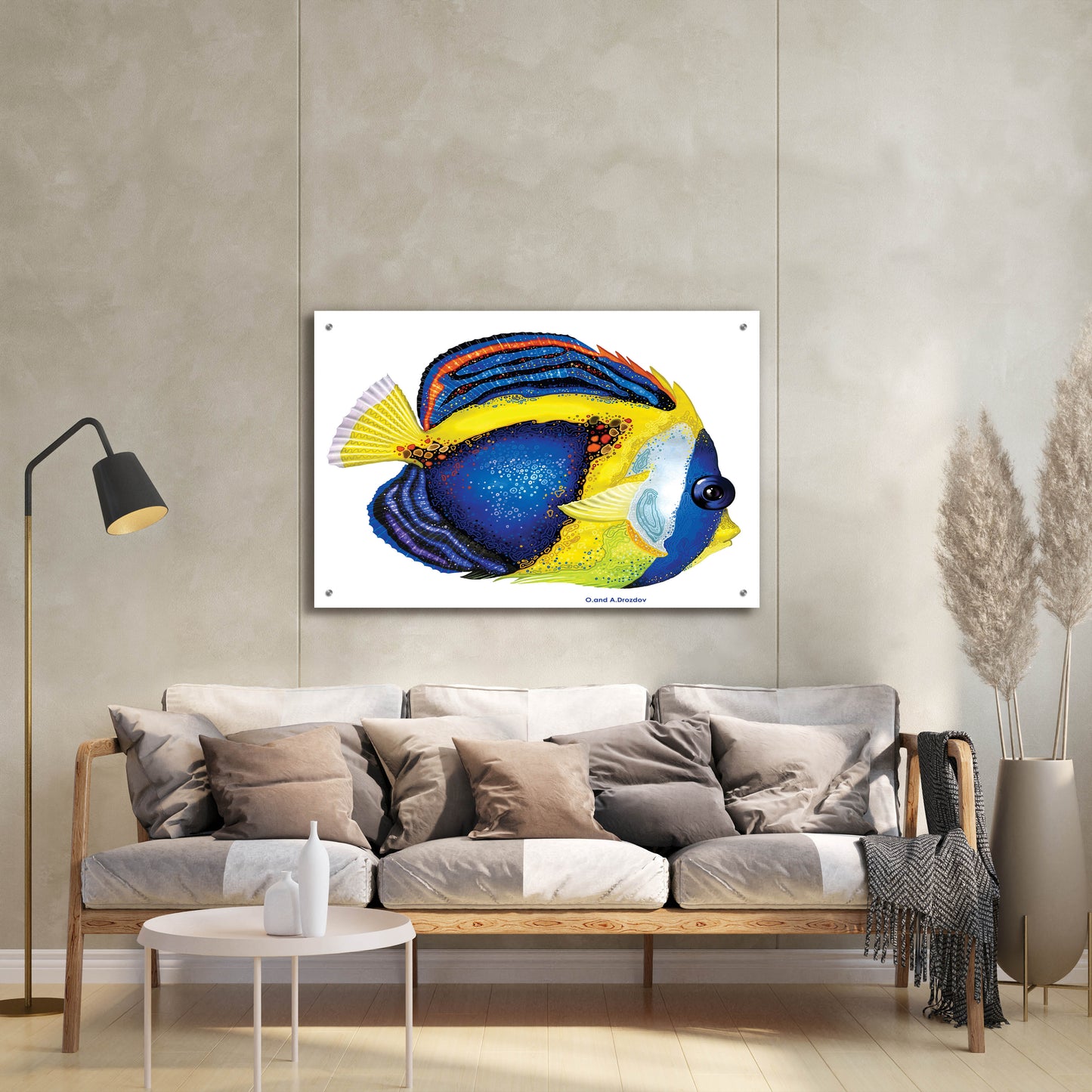 Epic Art 'New Fish 2' by Olga and Alexey Drozdov, Acrylic Glass Wall Art,36x24