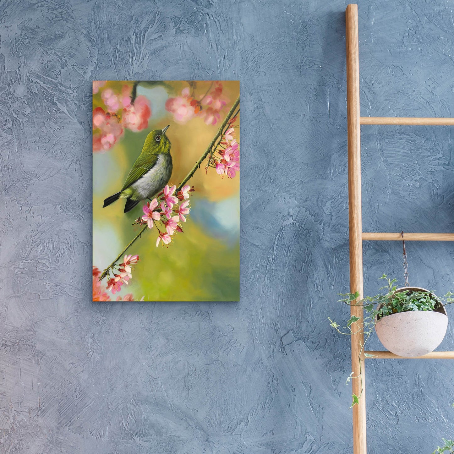 Epic Art 'Birds & Blossoms' by Patricia Feathers, Acrylic Glass Wall Art,16x24