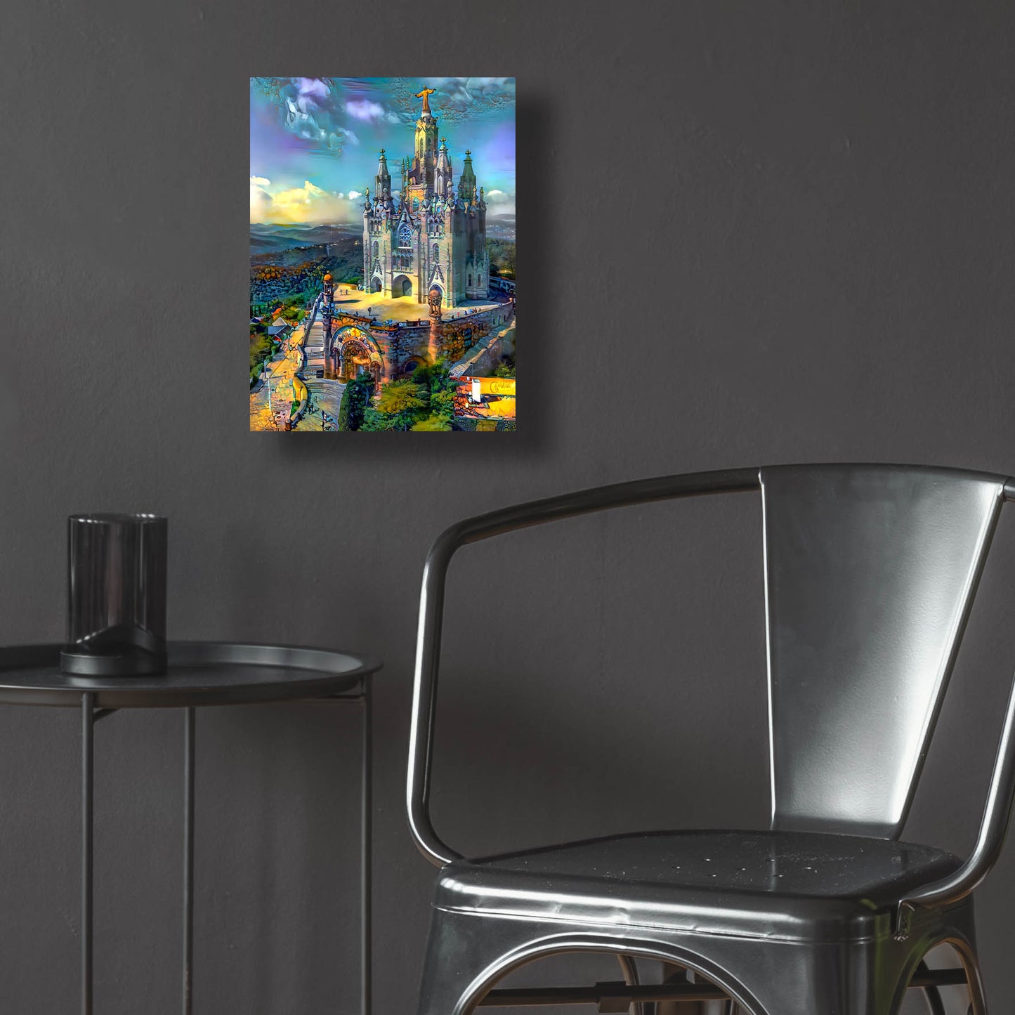 Epic Art 'Barcelona Spain Tibidabo Church' by Pedro Gavidia, Acrylic Glass Wall Art,12x16