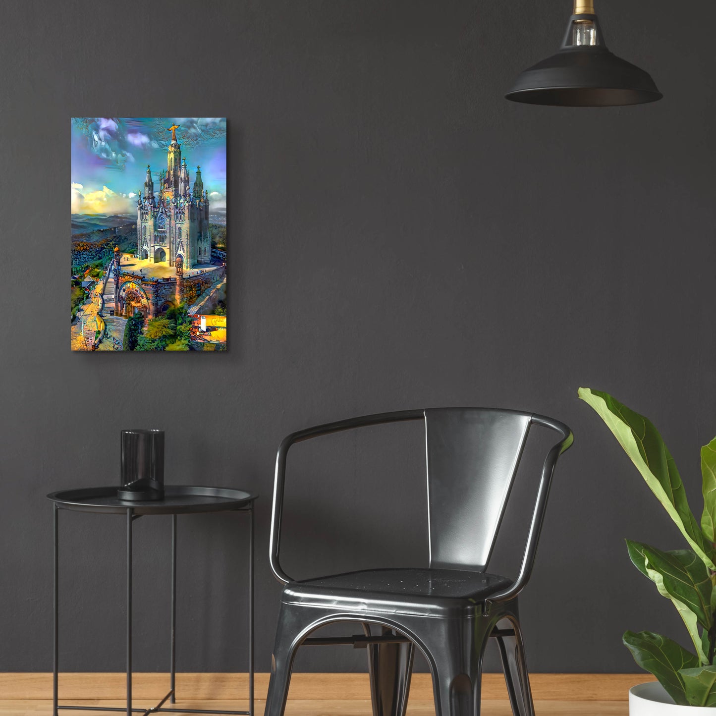 Epic Art 'Barcelona Spain Tibidabo Church' by Pedro Gavidia, Acrylic Glass Wall Art,16x24