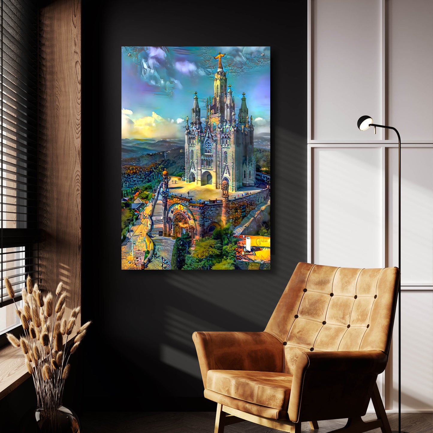 Epic Art 'Barcelona Spain Tibidabo Church' by Pedro Gavidia, Acrylic Glass Wall Art,24x36