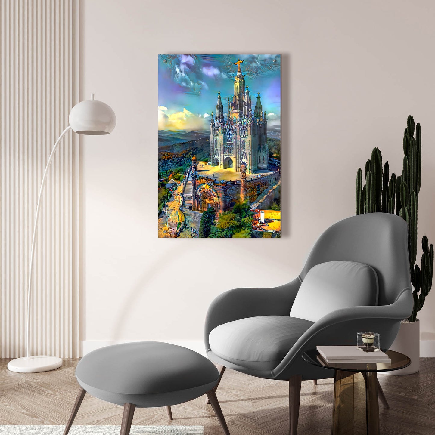 Epic Art 'Barcelona Spain Tibidabo Church' by Pedro Gavidia, Acrylic Glass Wall Art,24x36