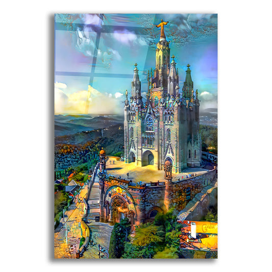 Epic Art 'Barcelona Spain Tibidabo Church' by Pedro Gavidia, Acrylic Glass Wall Art