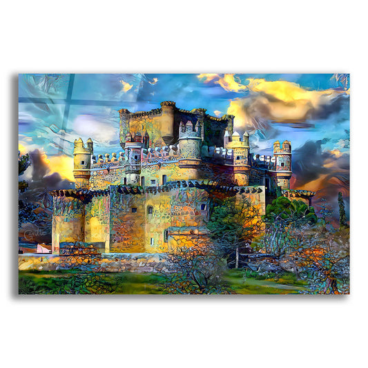 Epic Art 'Toledo Spain Guadamur Castle' by Pedro Gavidia, Acrylic Glass Wall Art