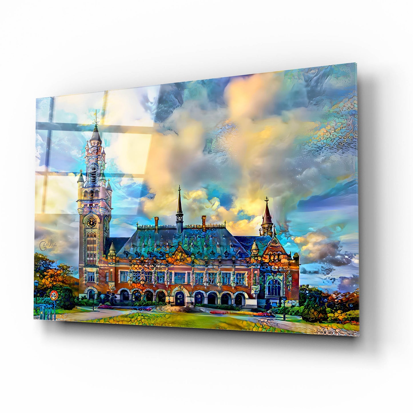 Epic Art 'The Hague Netherlands Peace Palace' by Pedro Gavidia, Acrylic Glass Wall Art,16x12