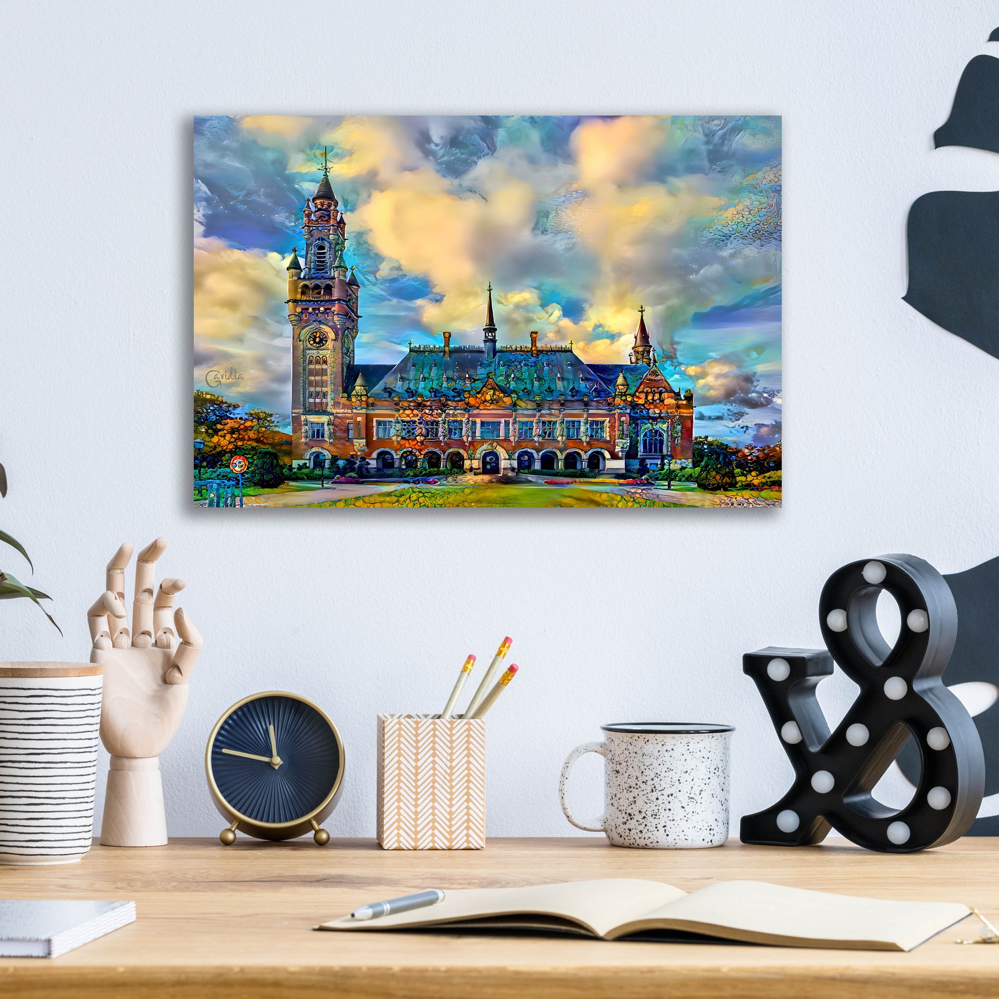 Epic Art 'The Hague Netherlands Peace Palace' by Pedro Gavidia, Acrylic Glass Wall Art,16x12