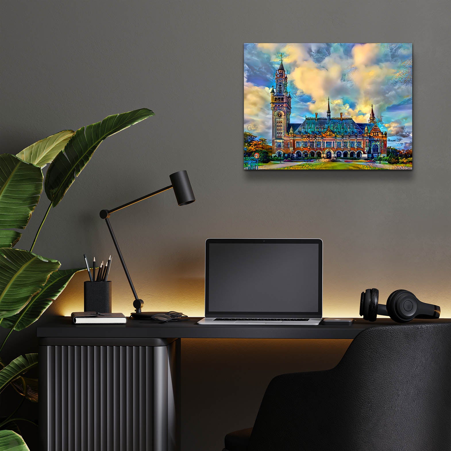 Epic Art 'The Hague Netherlands Peace Palace' by Pedro Gavidia, Acrylic Glass Wall Art,16x12