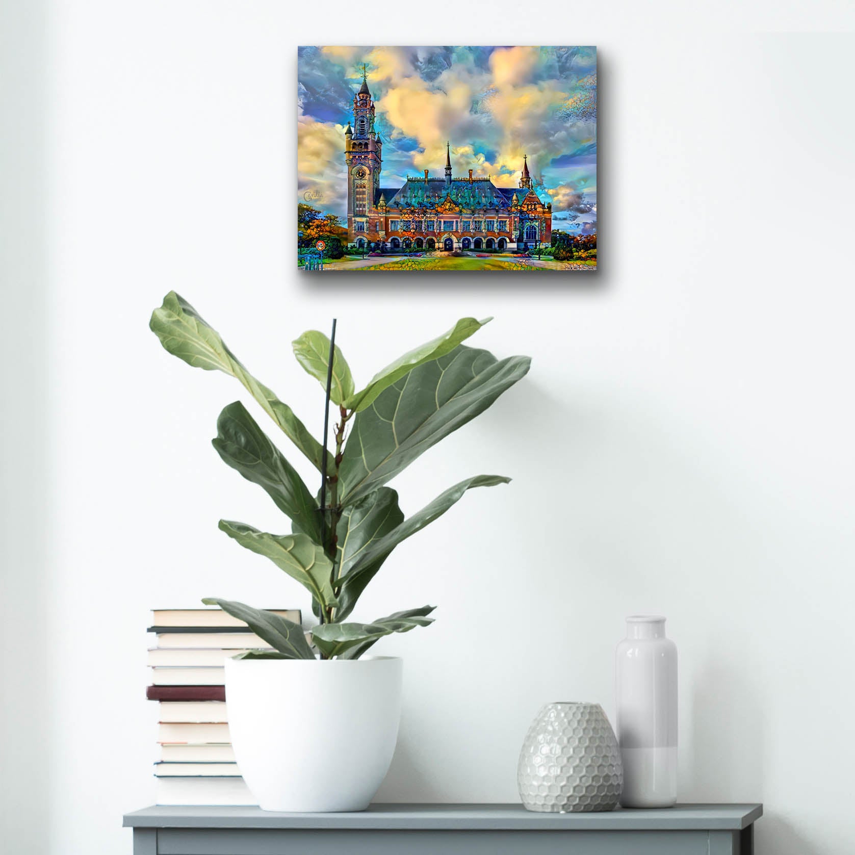 Epic Art 'The Hague Netherlands Peace Palace' by Pedro Gavidia, Acrylic Glass Wall Art,16x12