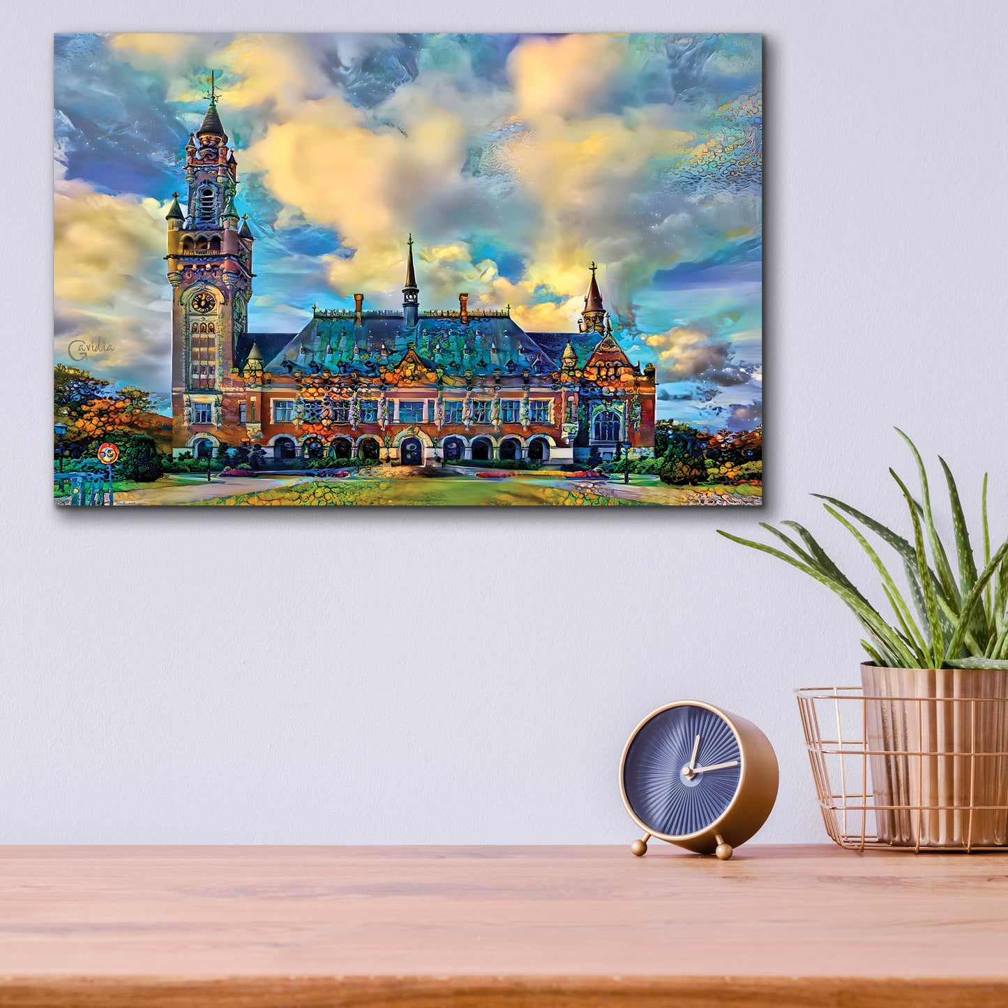 Epic Art 'The Hague Netherlands Peace Palace' by Pedro Gavidia, Acrylic Glass Wall Art,16x12