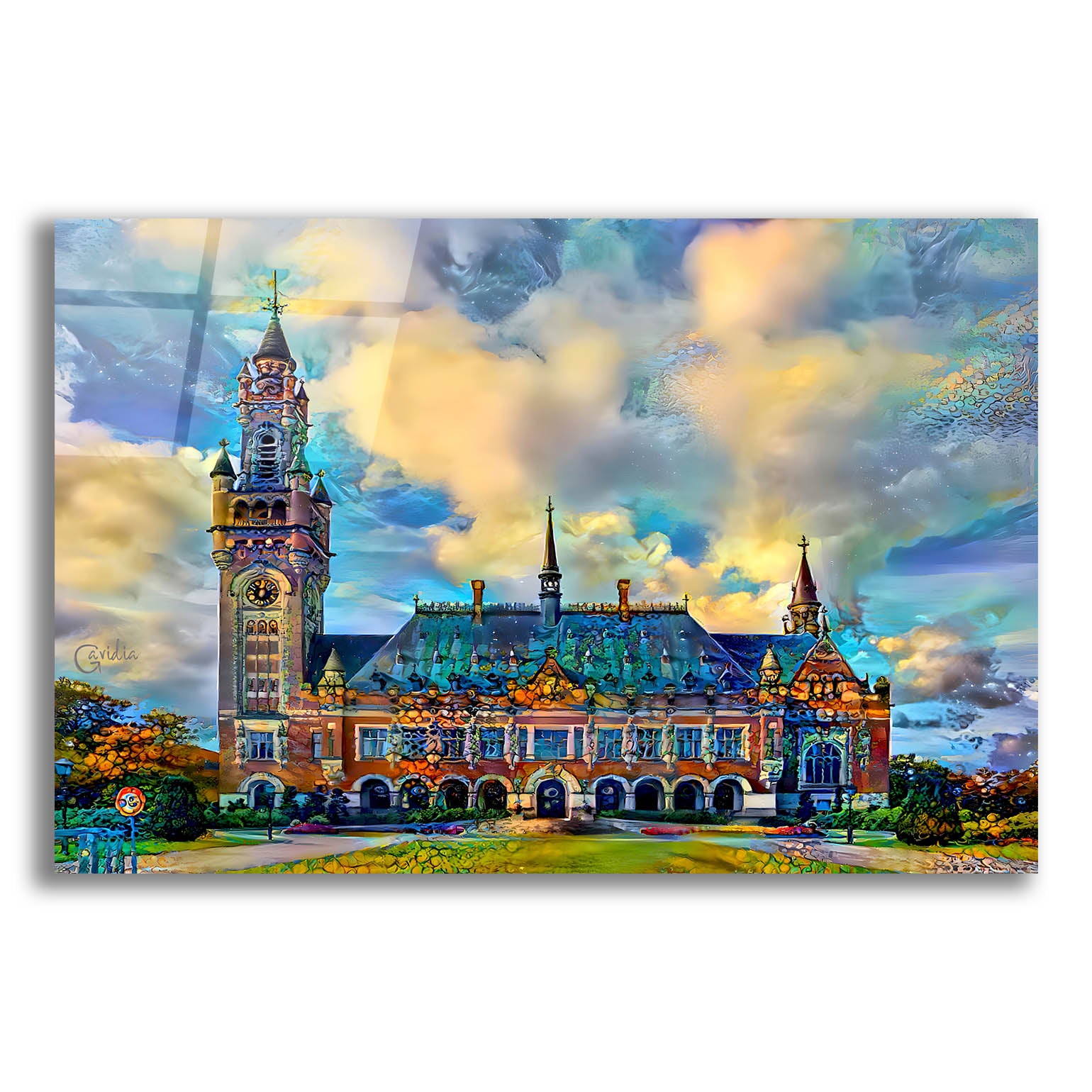 Epic Art 'The Hague Netherlands Peace Palace' by Pedro Gavidia, Acrylic Glass Wall Art,16x12