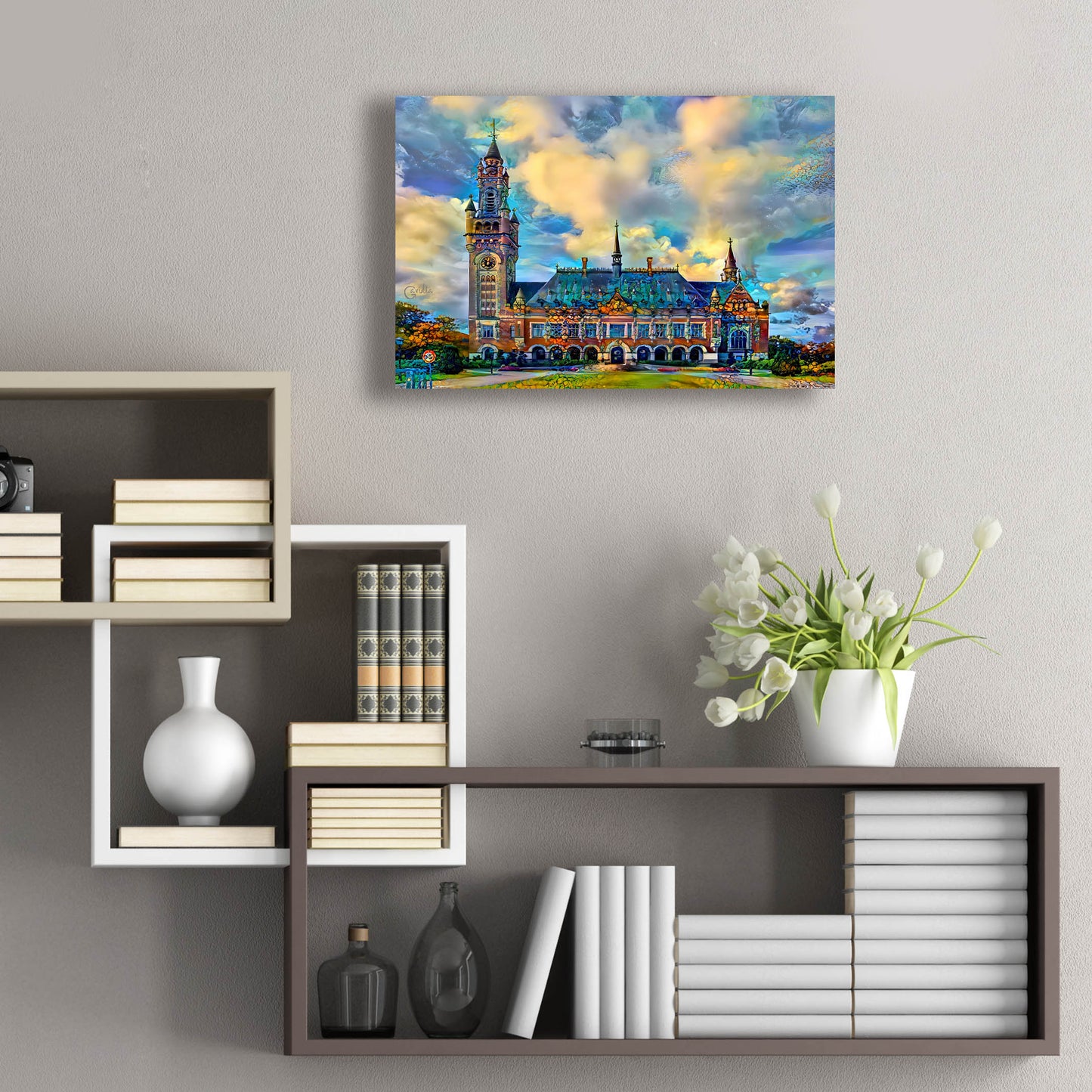 Epic Art 'The Hague Netherlands Peace Palace' by Pedro Gavidia, Acrylic Glass Wall Art,24x16