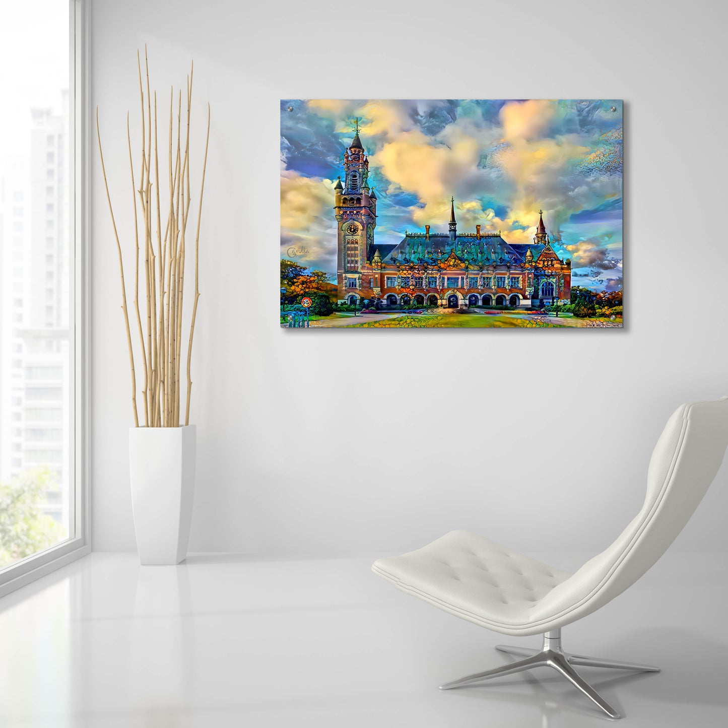 Epic Art 'The Hague Netherlands Peace Palace' by Pedro Gavidia, Acrylic Glass Wall Art,36x24