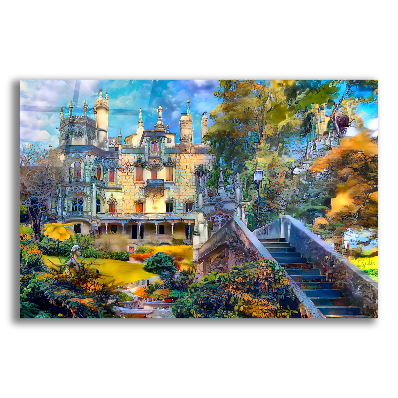 Epic Art 'Sintra Portugal Quinta de Regaleira' by Pedro Gavidia, Acrylic Glass Wall Art,16x12