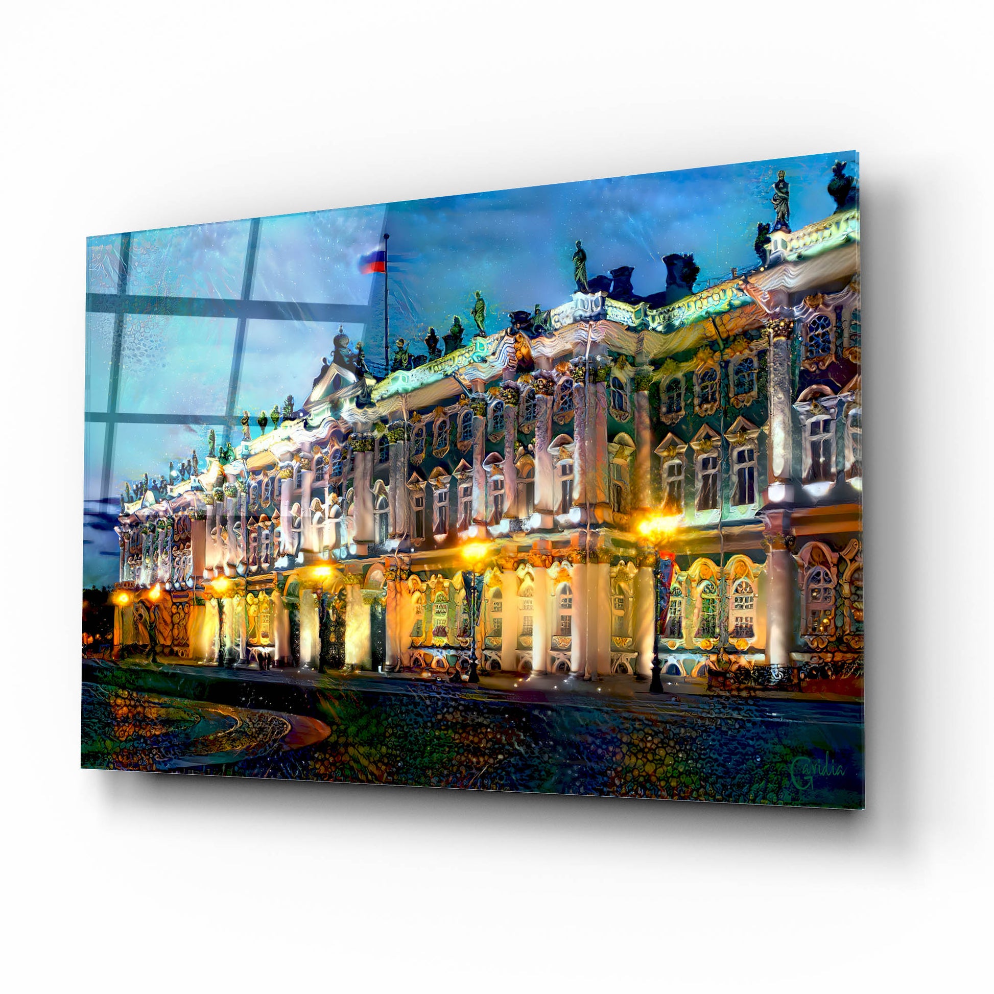 Epic Art 'Saint Petersburg Russia Hermitage Museum' by Pedro Gavidia, Acrylic Glass Wall Art,16x12