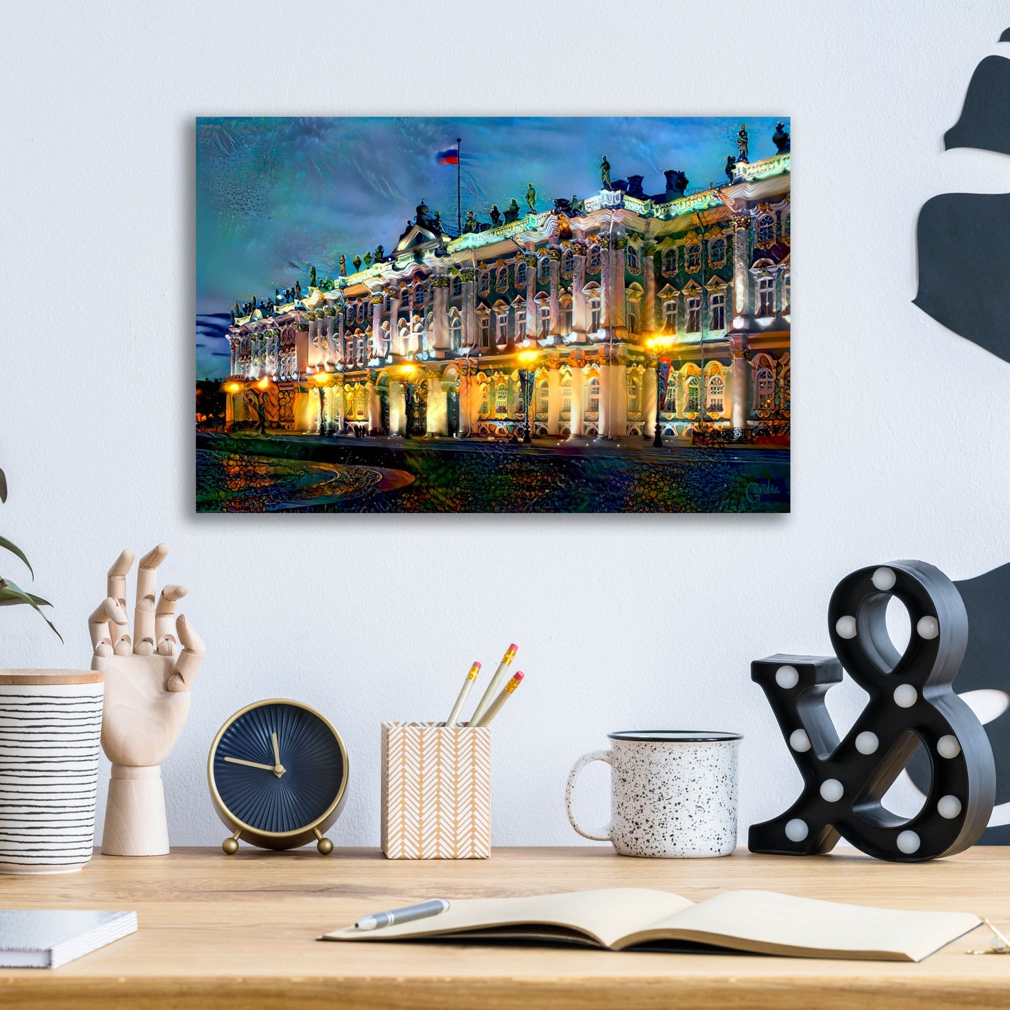 Epic Art 'Saint Petersburg Russia Hermitage Museum' by Pedro Gavidia, Acrylic Glass Wall Art,16x12