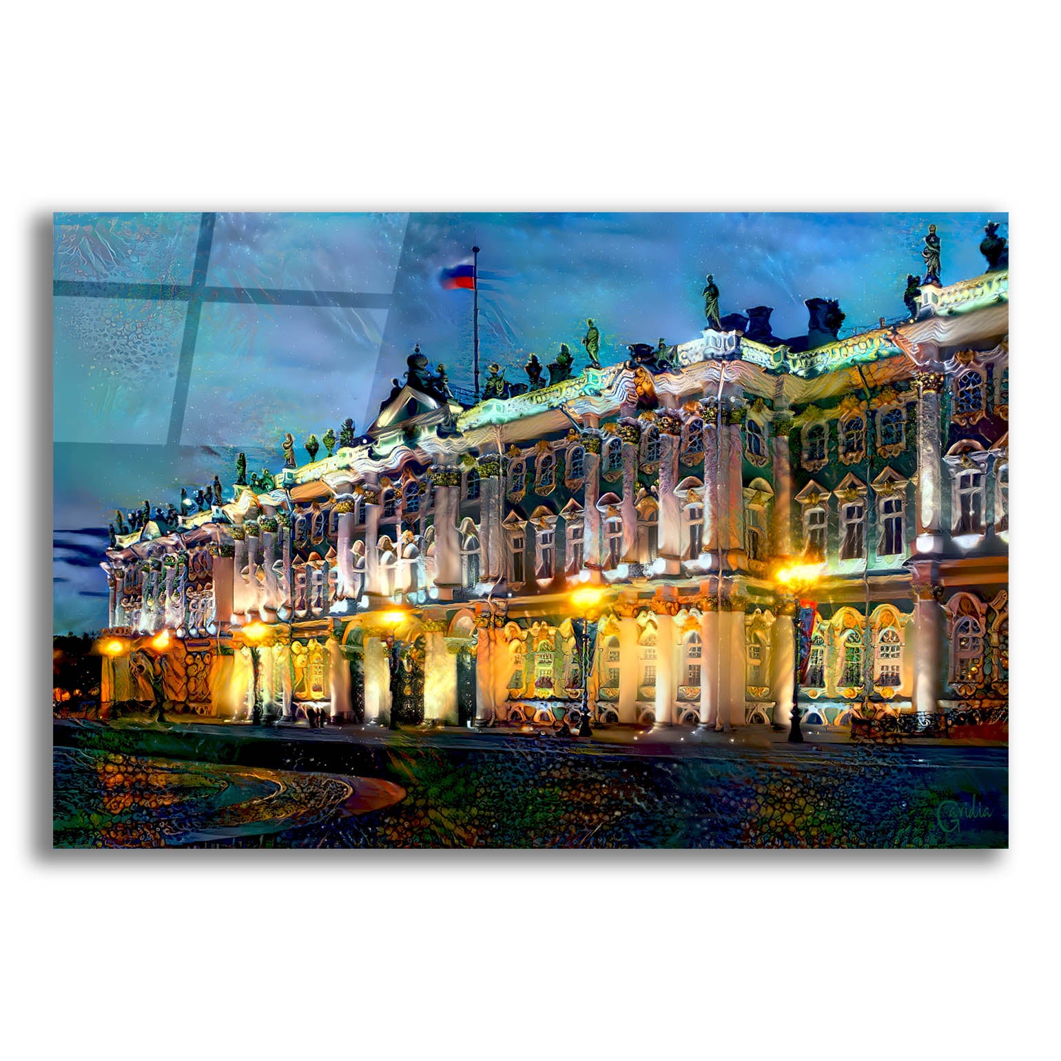 Epic Art 'Saint Petersburg Russia Hermitage Museum' by Pedro Gavidia, Acrylic Glass Wall Art,16x12