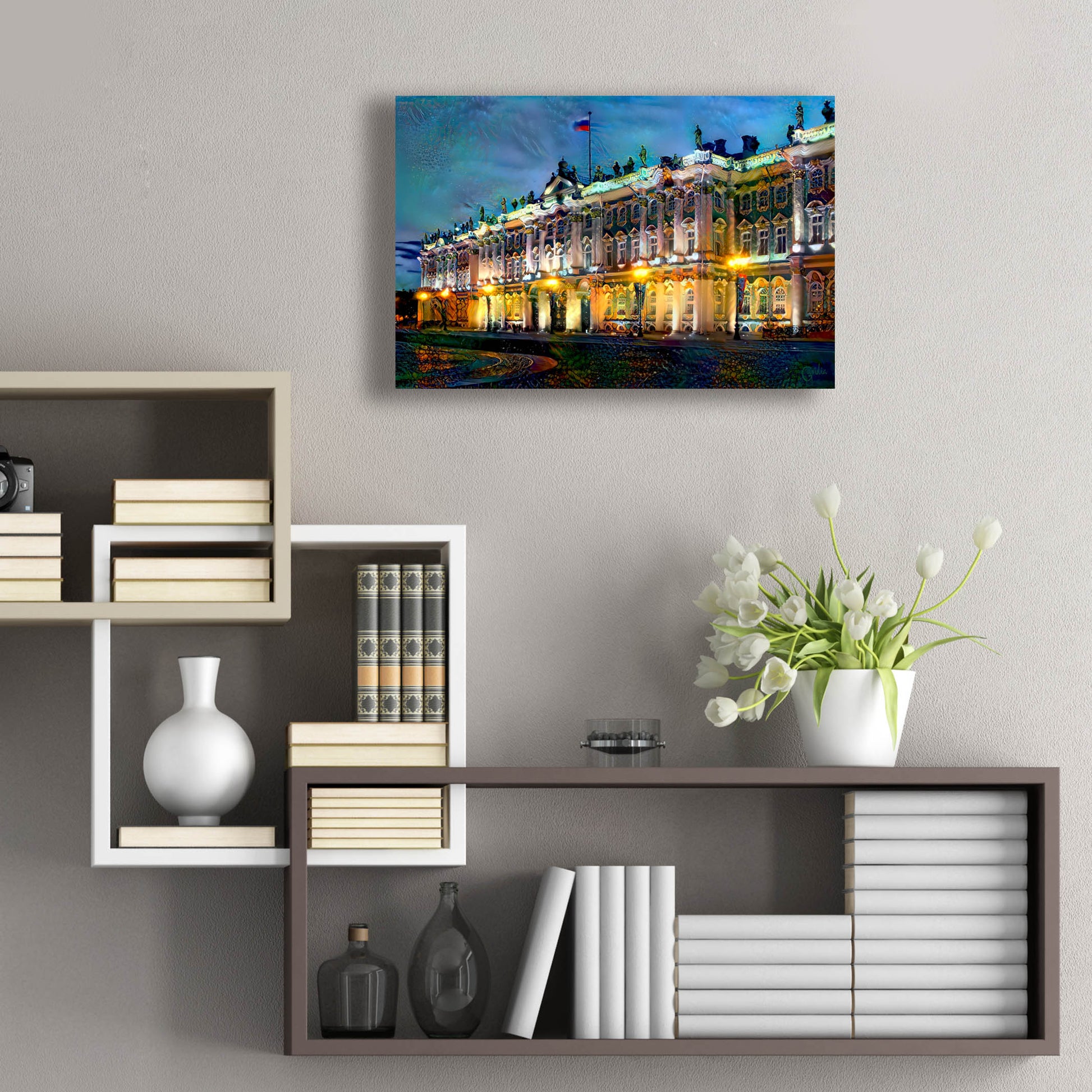 Epic Art 'Saint Petersburg Russia Hermitage Museum' by Pedro Gavidia, Acrylic Glass Wall Art,24x16