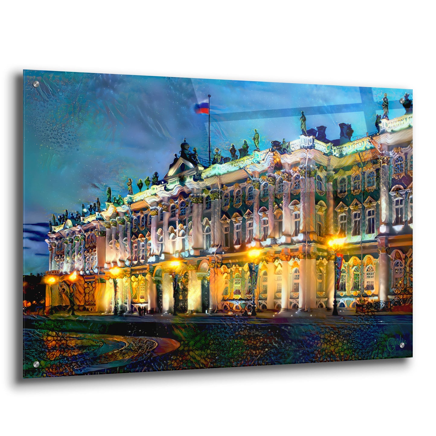 Epic Art 'Saint Petersburg Russia Hermitage Museum' by Pedro Gavidia, Acrylic Glass Wall Art,36x24