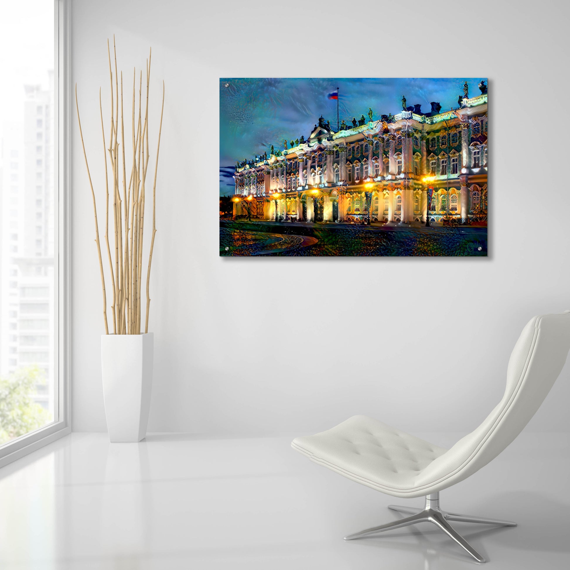 Epic Art 'Saint Petersburg Russia Hermitage Museum' by Pedro Gavidia, Acrylic Glass Wall Art,36x24