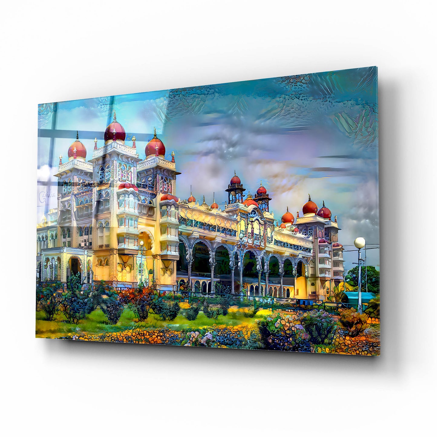 Epic Art 'Mysore India Royal Palace' by Pedro Gavidia, Acrylic Glass Wall Art,16x12