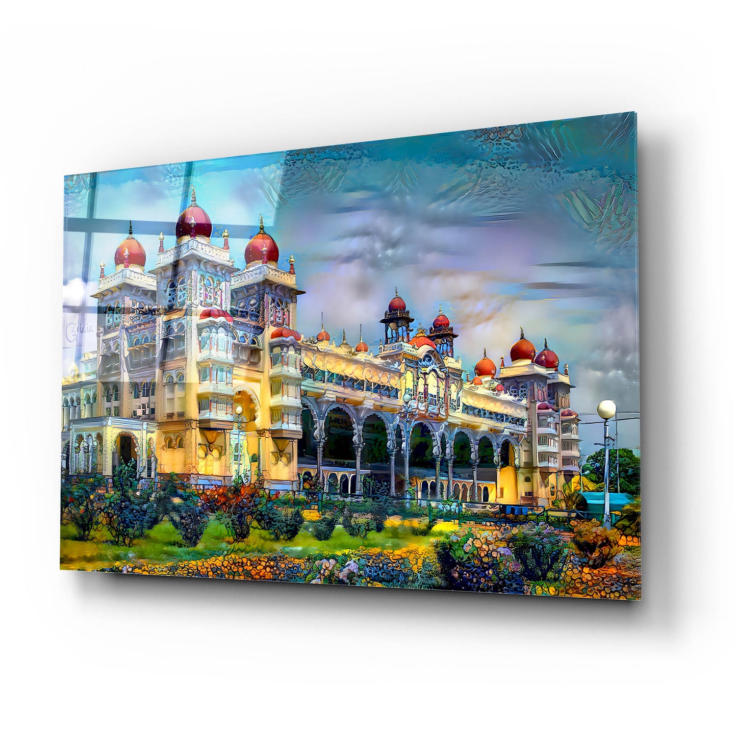 Epic Art 'Mysore India Royal Palace' by Pedro Gavidia, Acrylic Glass Wall Art,24x16