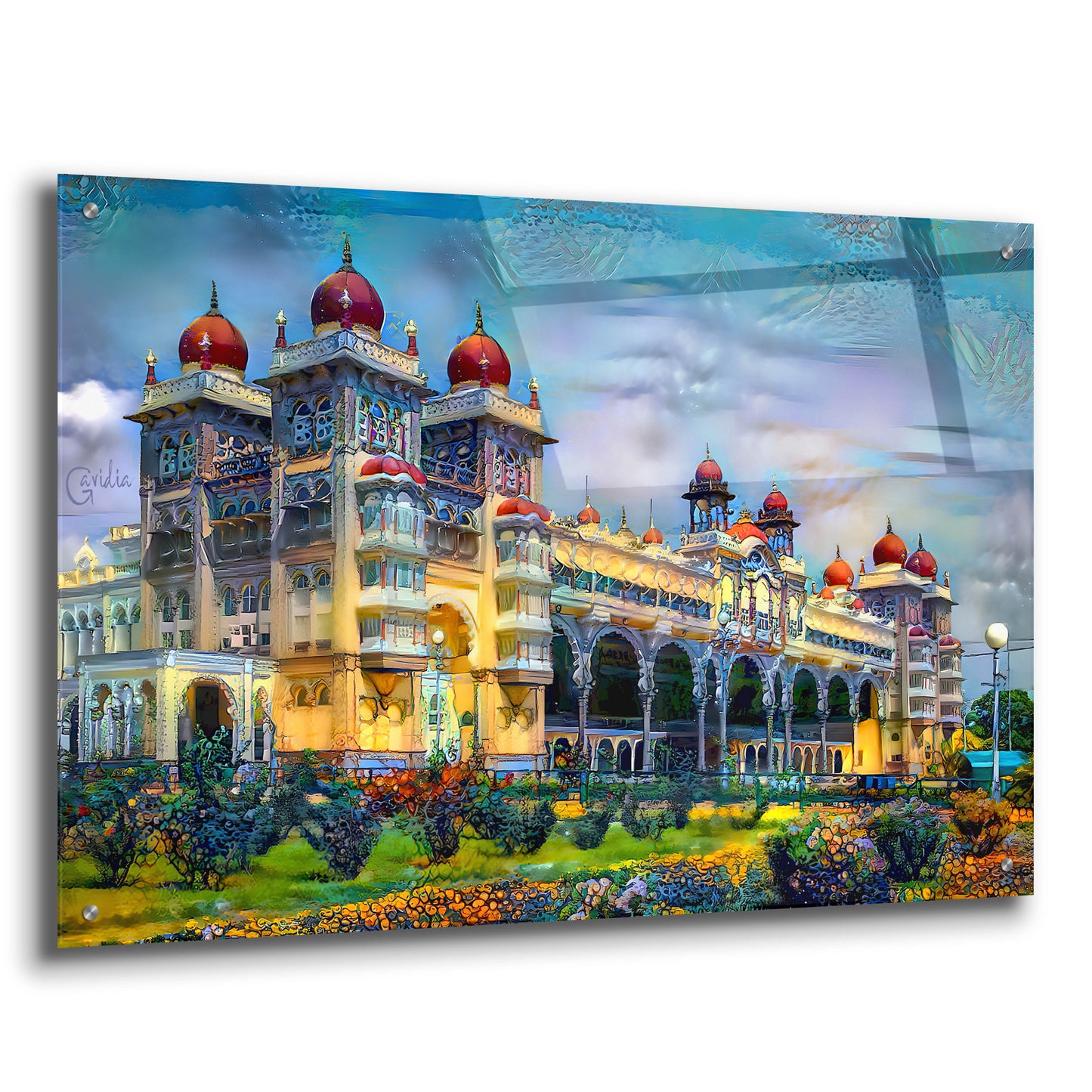 Epic Art 'Mysore India Royal Palace' by Pedro Gavidia, Acrylic Glass Wall Art,36x24