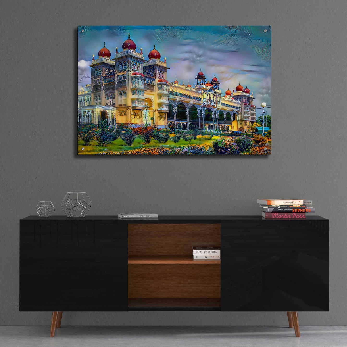 Epic Art 'Mysore India Royal Palace' by Pedro Gavidia, Acrylic Glass Wall Art,36x24