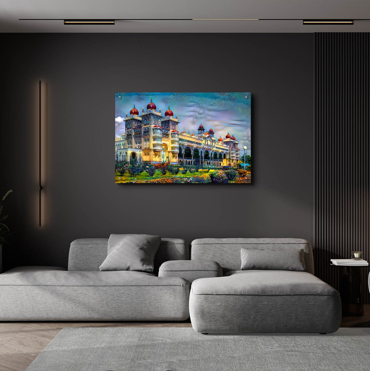 Epic Art 'Mysore India Royal Palace' by Pedro Gavidia, Acrylic Glass Wall Art,36x24