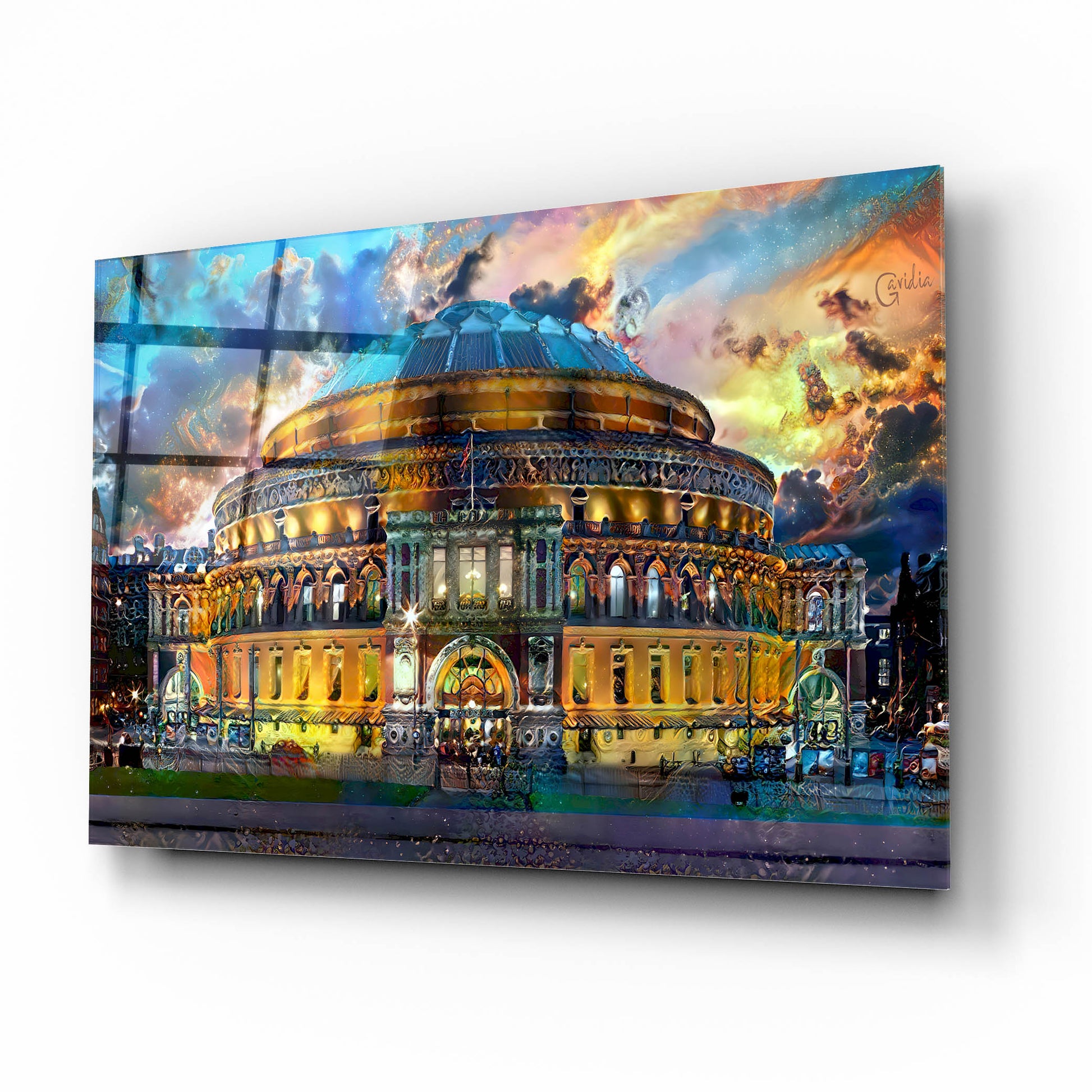 Epic Art 'London England Royal Albert Hall' by Pedro Gavidia, Acrylic Glass Wall Art,16x12