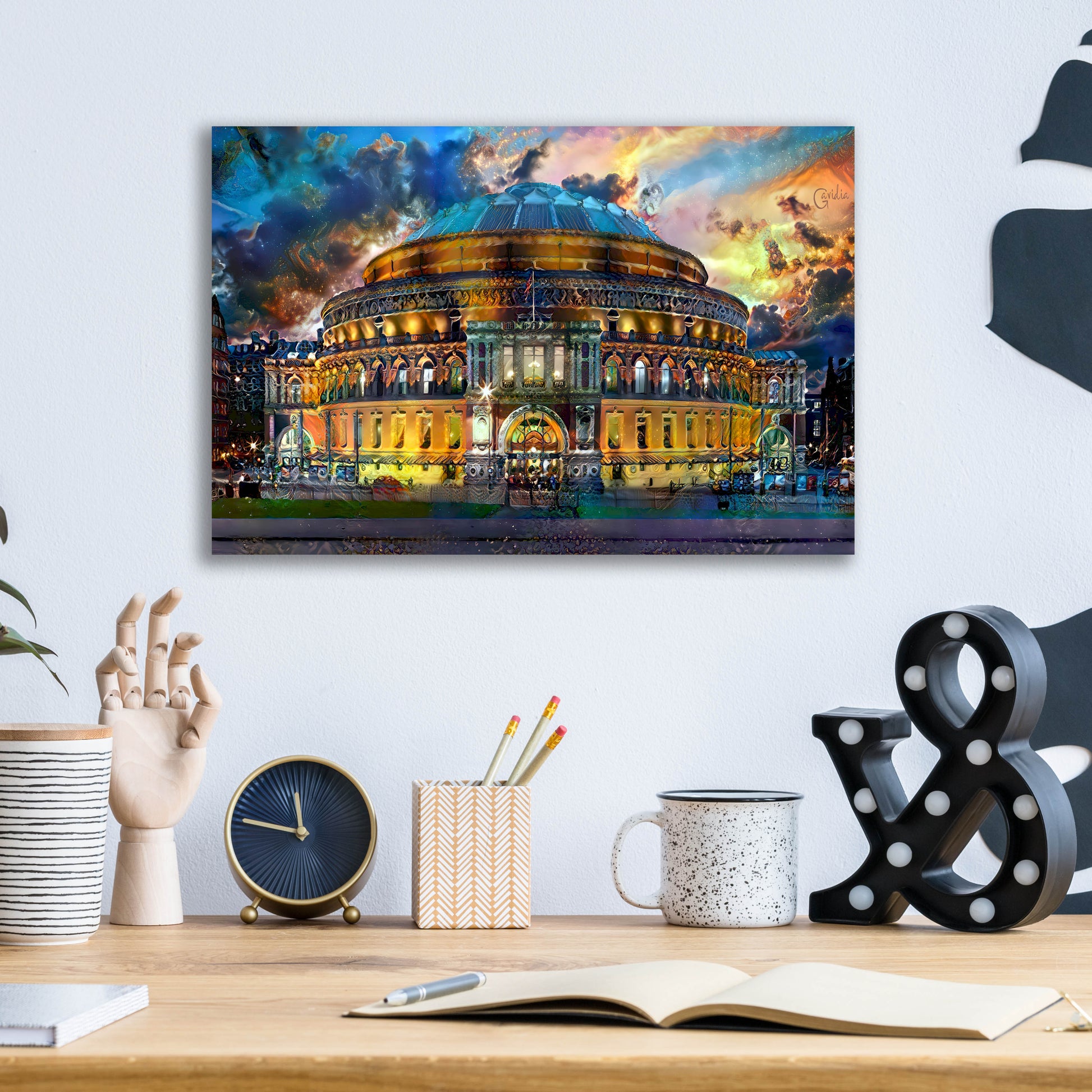 Epic Art 'London England Royal Albert Hall' by Pedro Gavidia, Acrylic Glass Wall Art,16x12